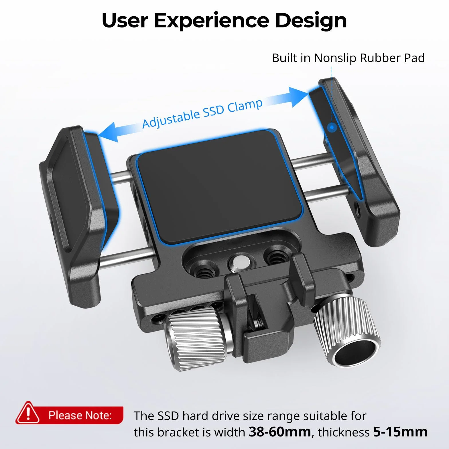 SMALLRIG Uchwyt Montażowy SSD dla Samsunga, SanDisk T5, Kompatybilny z Klatką BMPCC 4K, 6K, Z Cam E2, Sigma fp