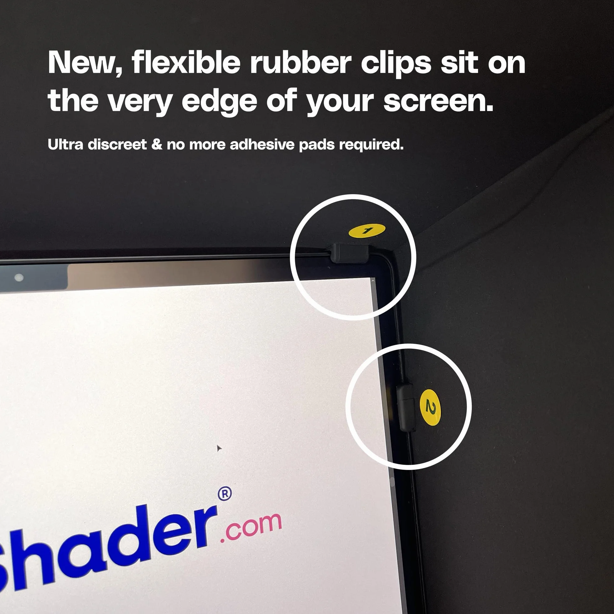 SunShader Pro 5 (L, biała) osłona przeciwsłoneczna do laptopa do pracy na zewnątrz - patent 10963010