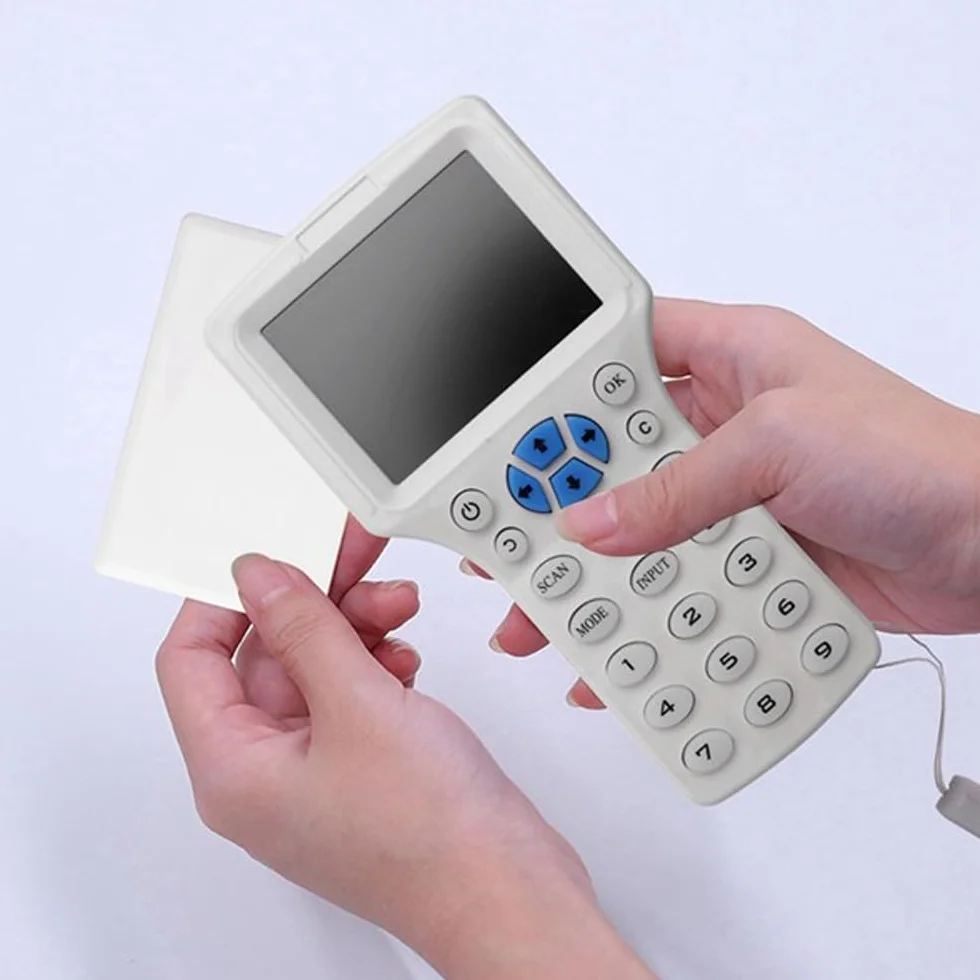 Sarini Czytnik/zapis/duplikator, czytnik NFC, 125 kHz 13,56 MHz 10 częstotliwości, kloner kart inteligentnych RFID, dekoder zaszyfrowanych kart, z możliwością zapisu kluczy