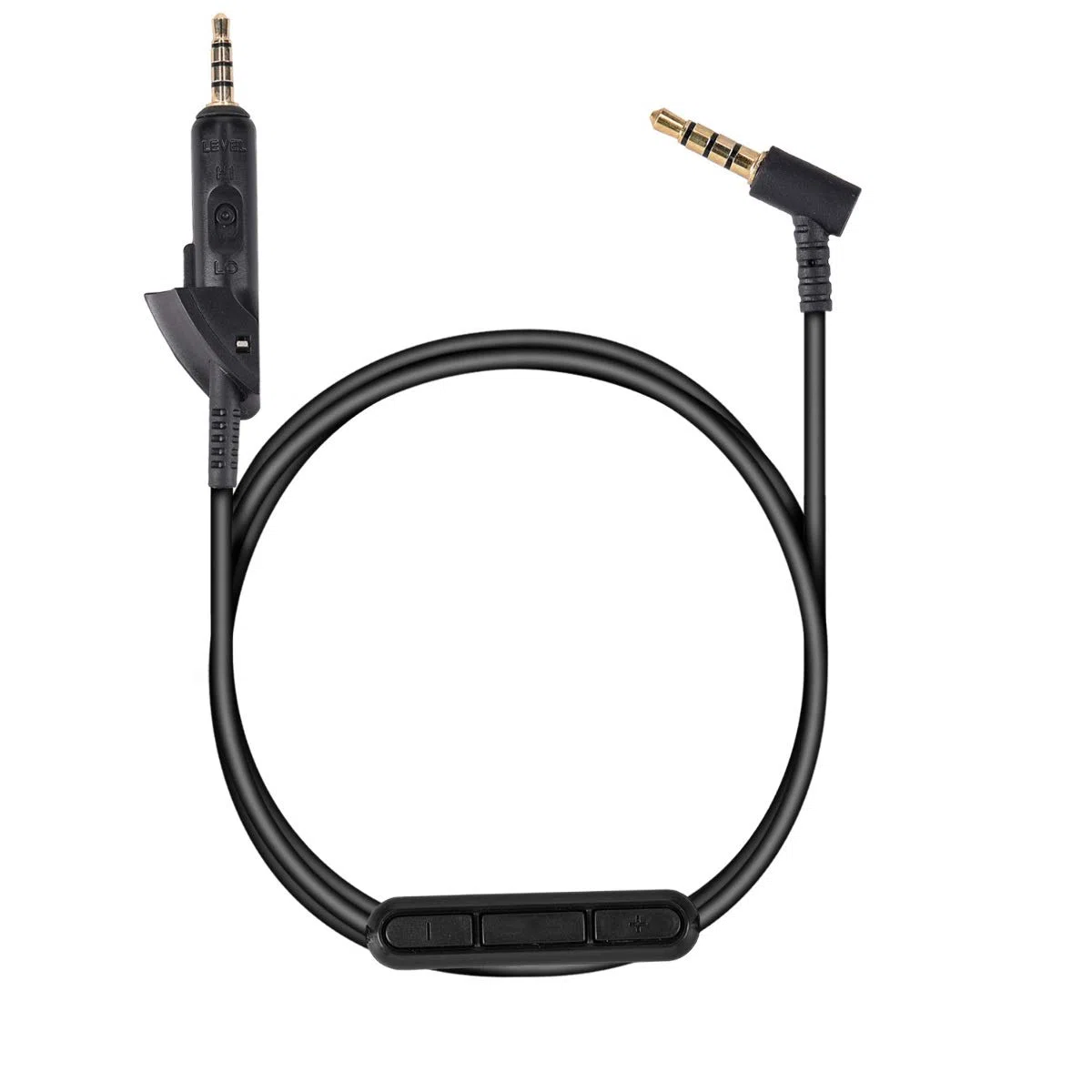 kwmobile Kabel do słuchawek dla Bose QuietComfort 15 - Kabel zapasowy 150 cm z mikrofonem i regulatorem głośności - 3,5mm wtyczka
