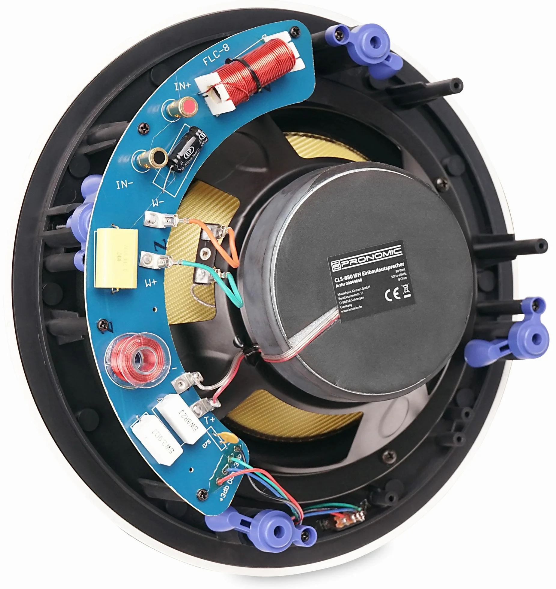 Pronomic CLS-880 WH Głośnik do zabudowy 2-drożny 8" 203 mm 80 W RMS