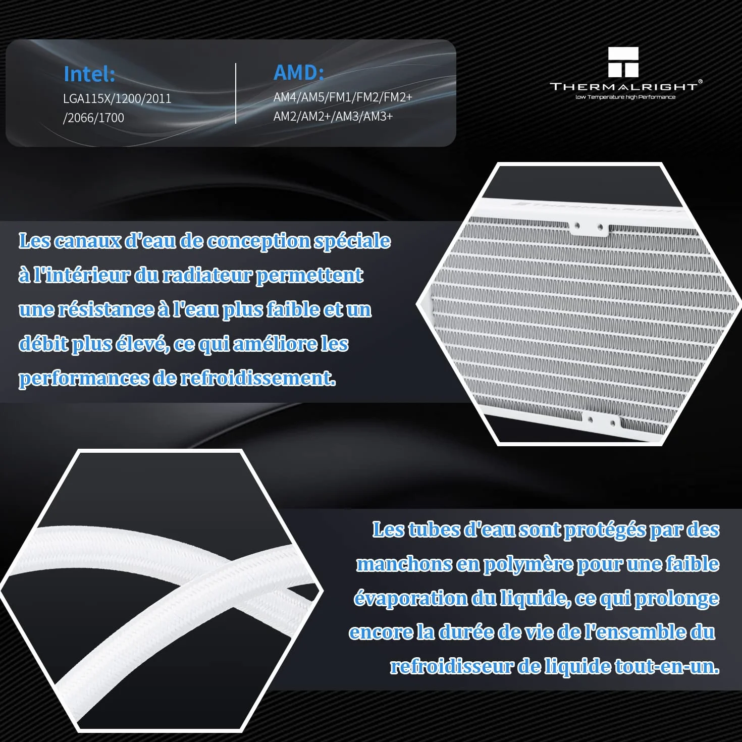 Thermalright Frozen Notte 360 WHITE ARGB V2 chłodzenie wodne CPU,360 specyfikacje chłodzącego procesora,3 wentylatory PWM,360mm aio,odpowiedni do AM4/AM5,Intel LGA1700/115x/1200/1851
