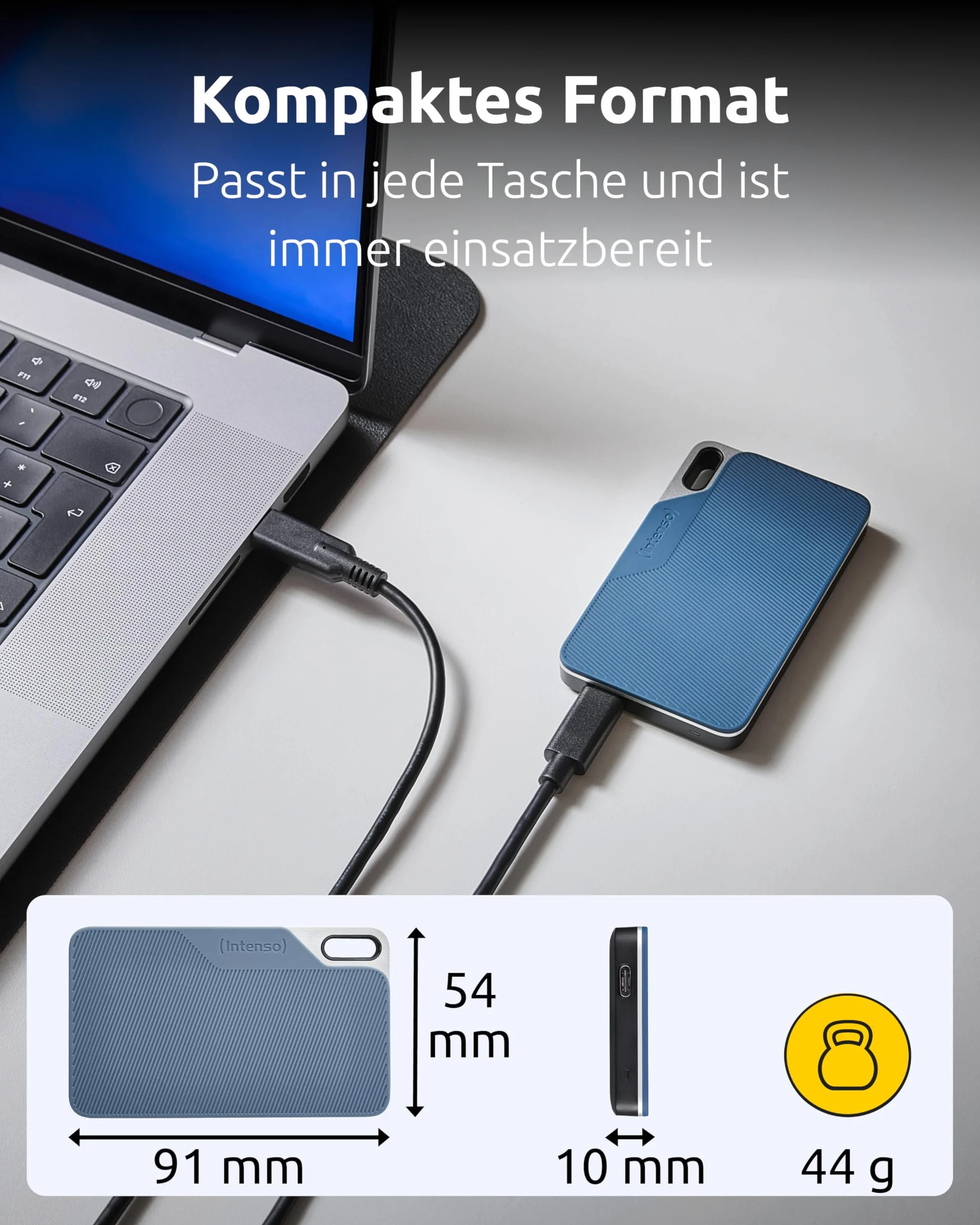 Intenso TX100 Zewnętrzny dysk SSD 250 GB USB 3.2 500 MB/s