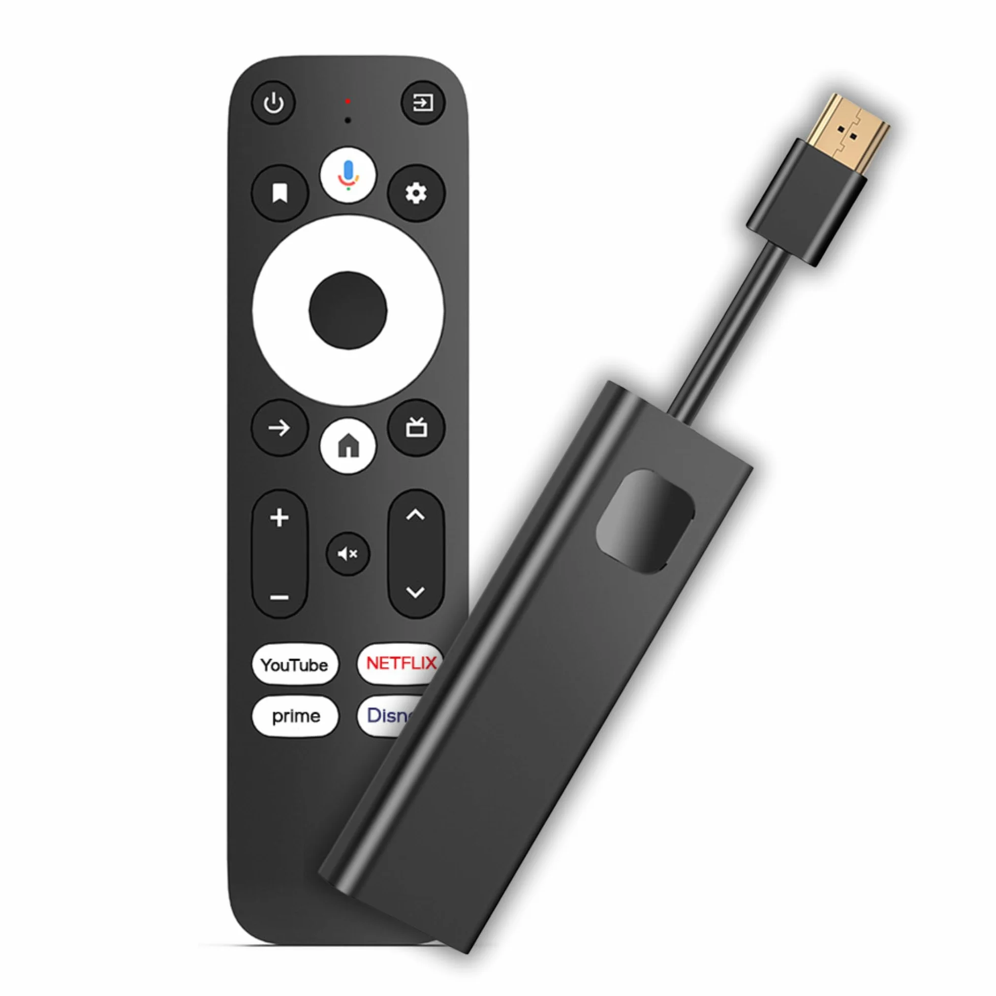 Przystawka Smart TV Stick 4K HDR | Android TV 14 | Odtwarzacz z Asystentem Google | Chromecast | Obsługuje Netflix, YouTube, Disney+, Prime Video