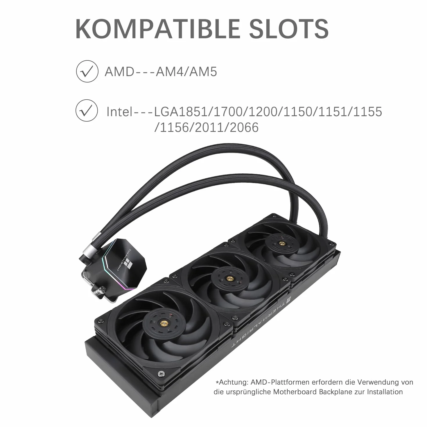 TR-Thermalright Frozen Edge 360 Black chłodzenie cieczą CPU 360 mm AIO AMD/AM4/AM5 Intel LGA1851/1700/115x/1200/2011