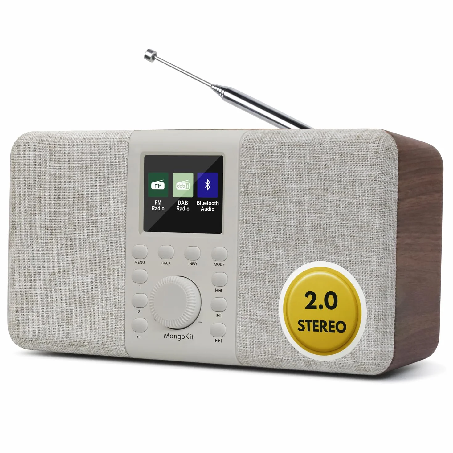 MD5 Stereo DAB Radio orzech włoski