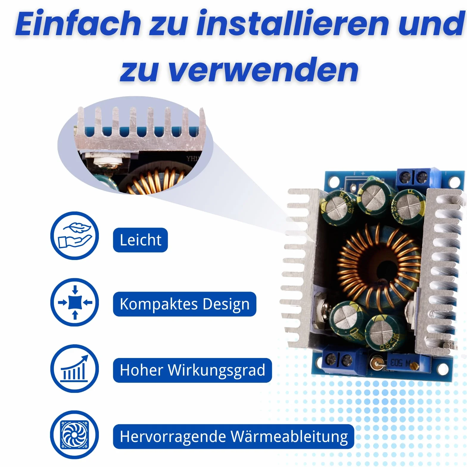 Przetwornik DC-DC regulowany 4,5-30 V 12 A przetwornica napięcia Step down Converter
