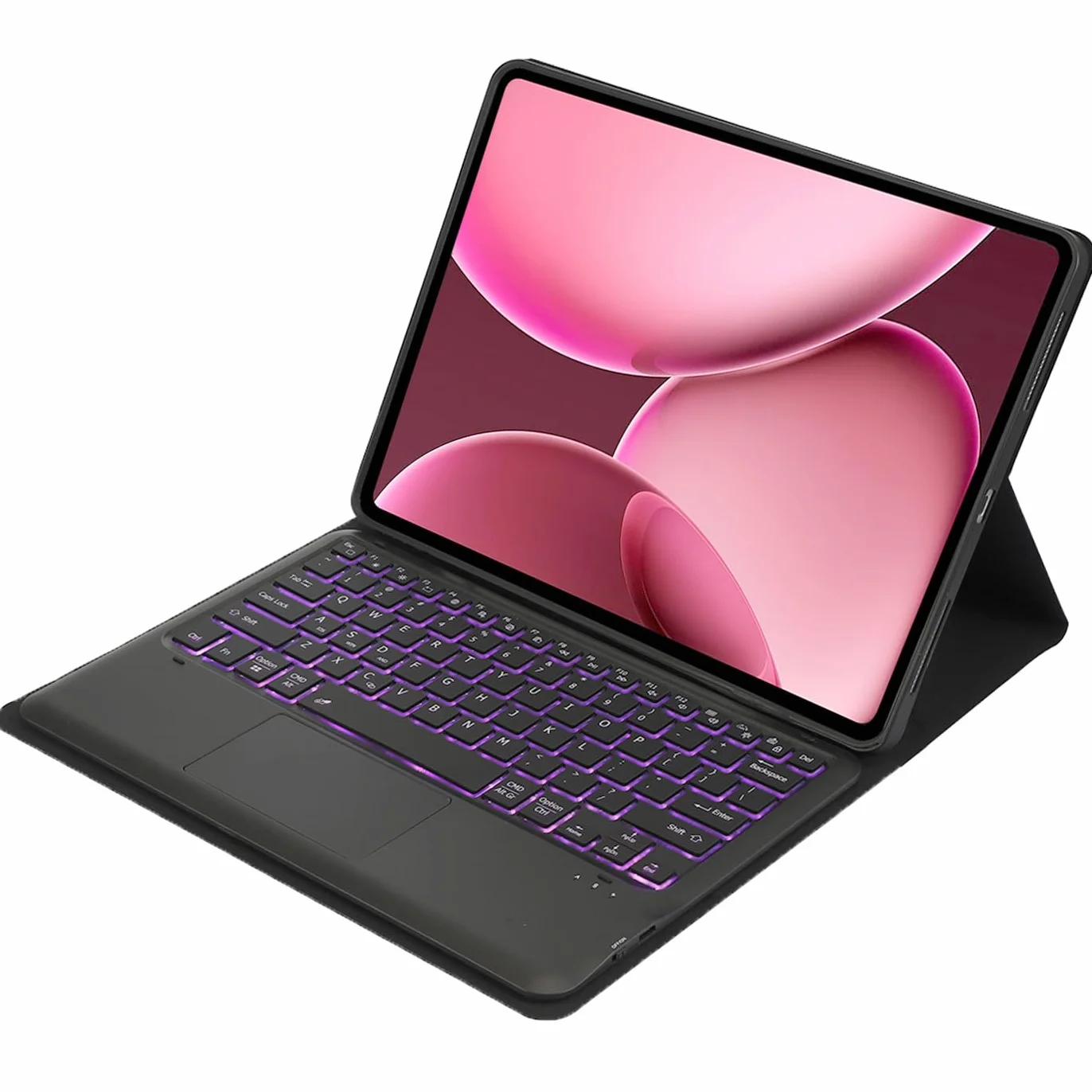 Etui na klawiaturę do OnePlus Pad 3 (33.5 cm), etui folio z bezprzewodową klawiaturą Bluetooth, podświetlana, mysz dotykowa
