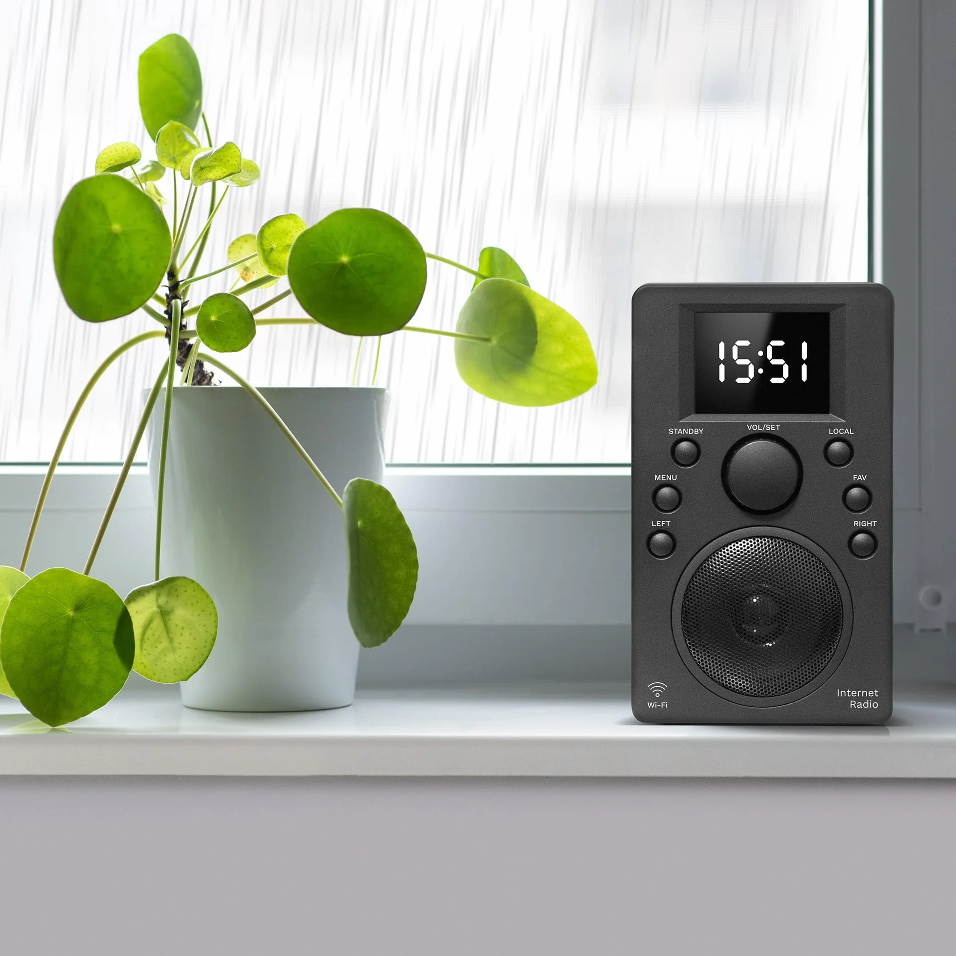 Krüger&Matz Radio Internetowe Bluetooth 5.0 Wyświetlacz 2,4" Wi-Fi Budzik KM0818.1