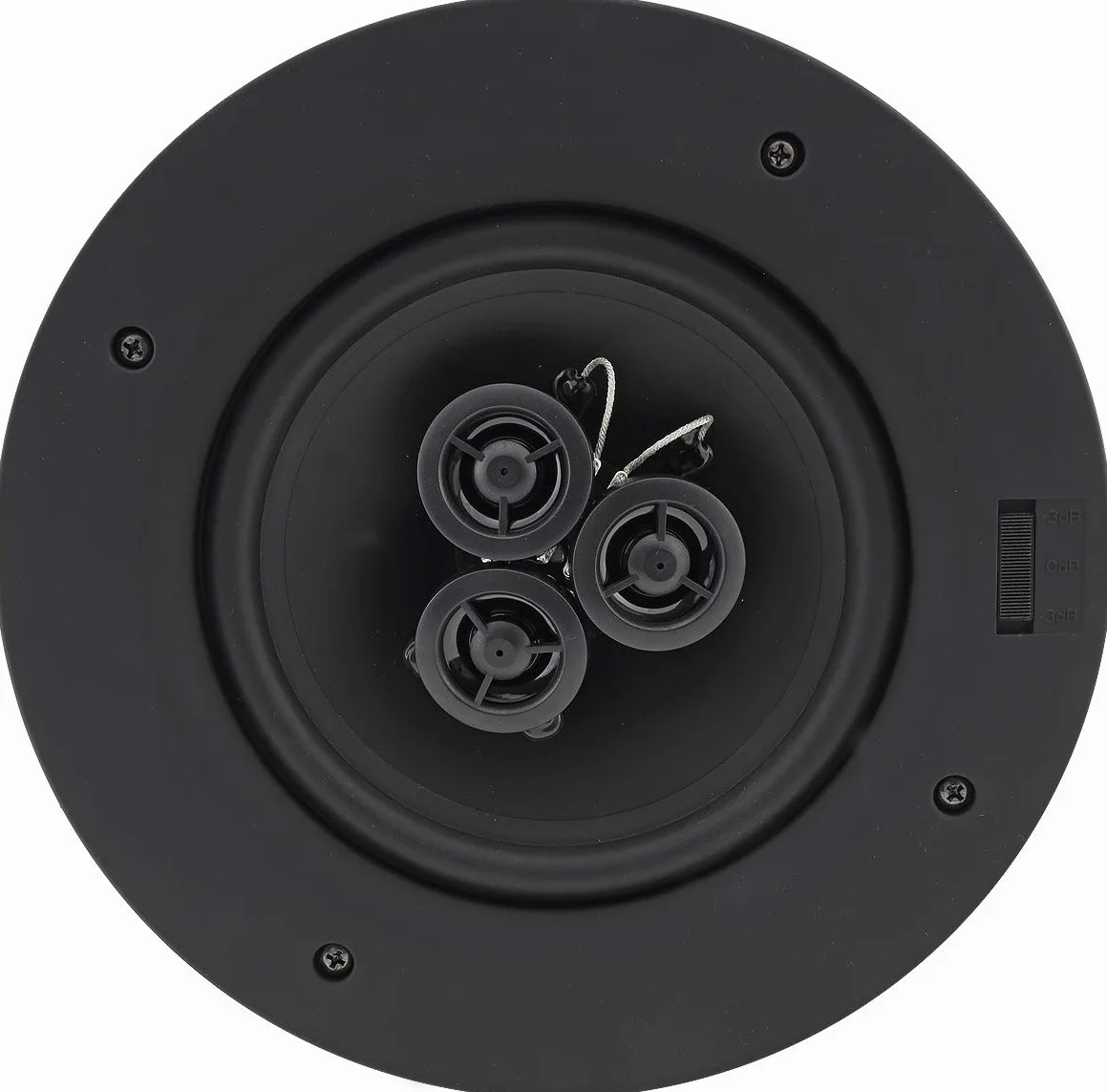 Głośnik do zabudowy sufitowej i ściennej CTE-W, biały, metalowa kratka ochronna, klamry mocujące, impedancja 8 omów, łatwy montaż Ø 234 x 67mm, 2-Wege System biały