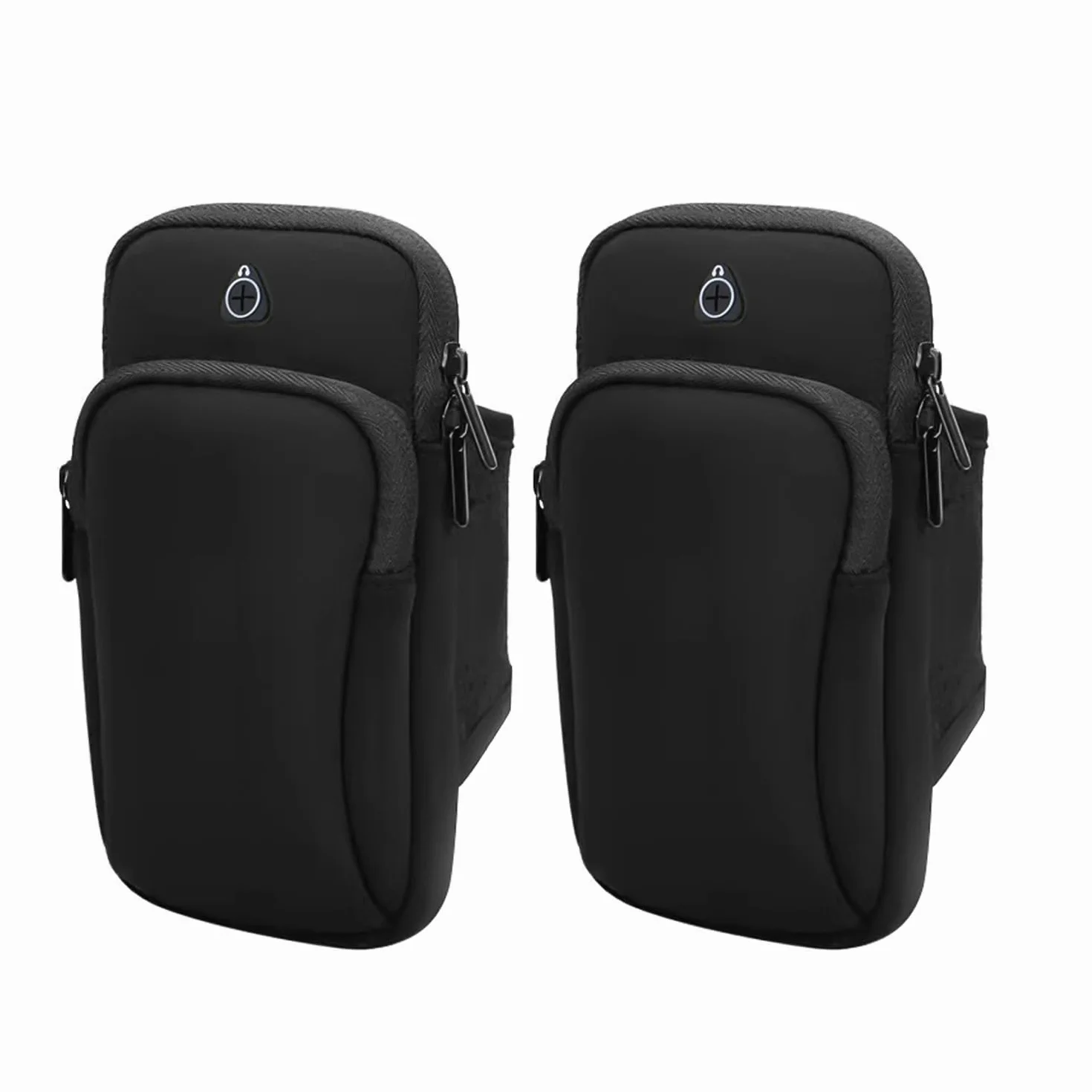 2-pak etui na telefon komórkowy, torba sportowa do biegania, z ramieniem, słuchawką i kieszeniami