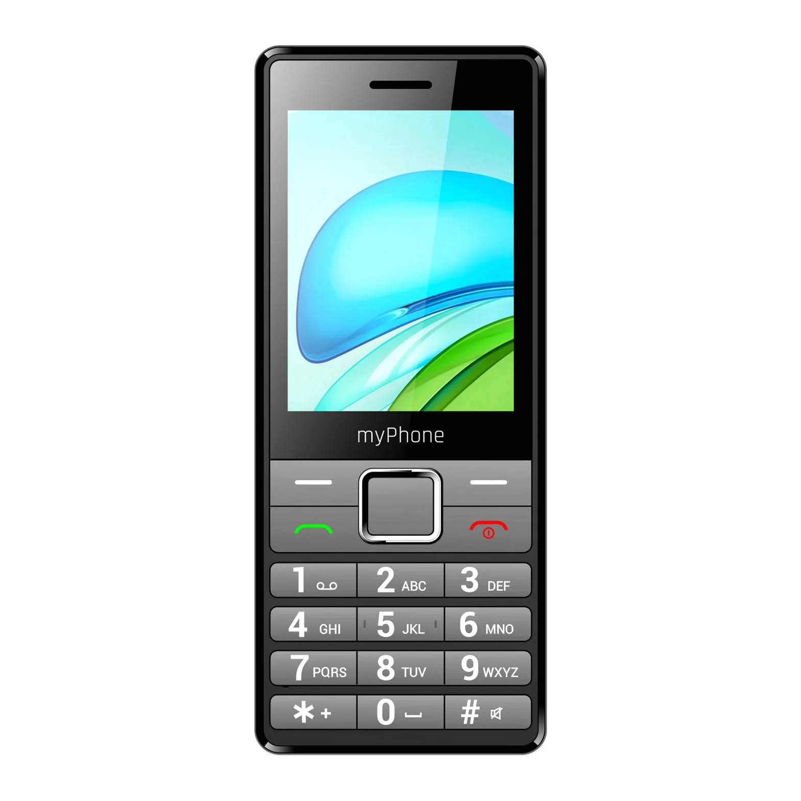 myPhone 7340 LTE telefon dla seniora bez abonamentu, 4G telefon z klawiaturą z dużym wyświetlaczem, elegancki telefon klasyczny, Dual SIM, długi czas pracy baterii