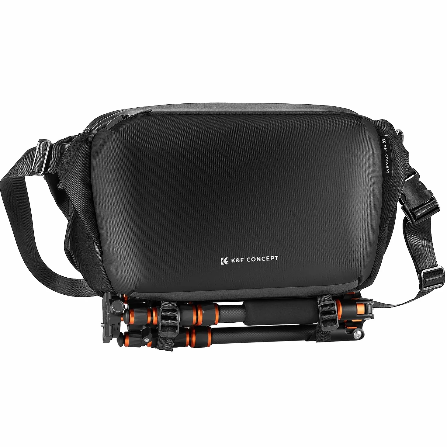 K&F Concept Plecak na aparat, torba na ramię, kwadratowa torba, kieszenie dla fotografów, etui na aparat fotograficzny, prostokątne, kompatybilny z Canon/Nikon/Sony/DJI Mavic (1, czarny, duży, rozmiar