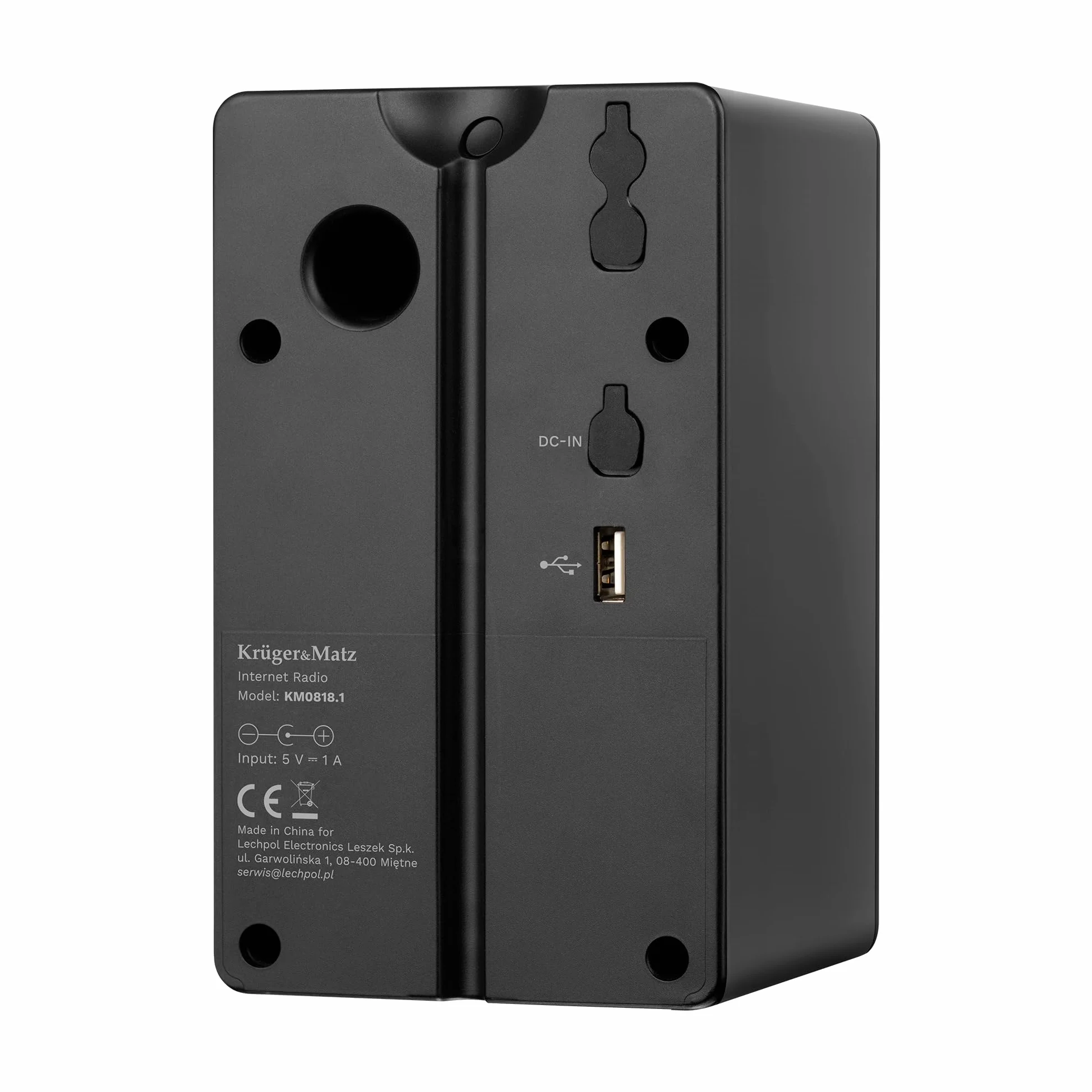 Krüger&Matz Radio Internetowe Bluetooth 5.0 Wyświetlacz 2,4" Wi-Fi Budzik KM0818.1