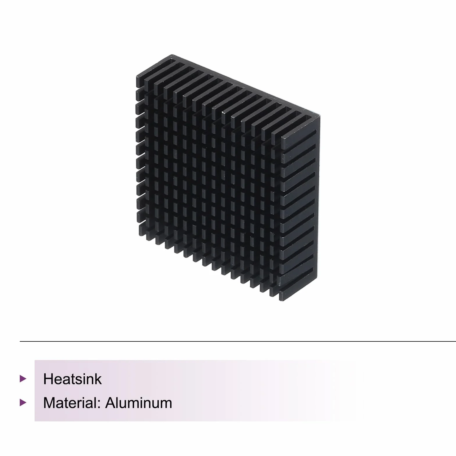 QUARKZMAN 1 szt. 50 x 50 x 15 mm radiator aluminiowy radiator chłodzący z termostatyczną niebieską naklejką na chip tranzystor procesora FET IC wzmacniacz czarny
