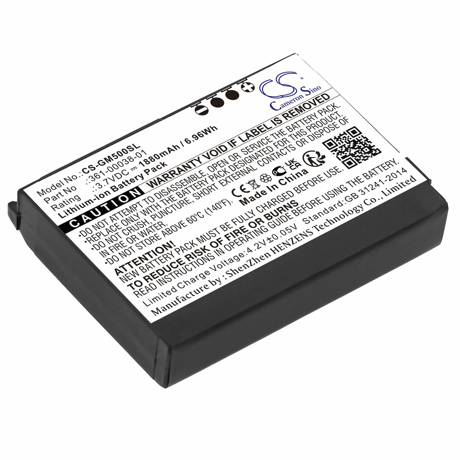 TECHTEK Bateria 1880mAh kompatybilny z [Garmin] Aera 500, Aera 510, 550, 560, Nuvi 500, Nuvi 510, 550, Zumo 220, Zumo 600, 650, 660, 660LM zastępuje 010-11143-00, 36 FBA