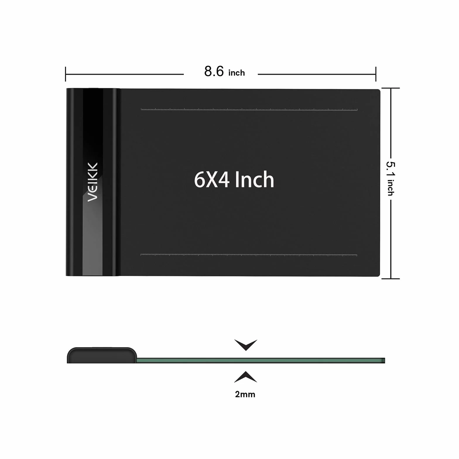 OSU tablet VEIKK S640 ultracienki 15 x 10 cm tablet do rysowania grafiki z piórem bez baterii 8192 poziomów nacisku