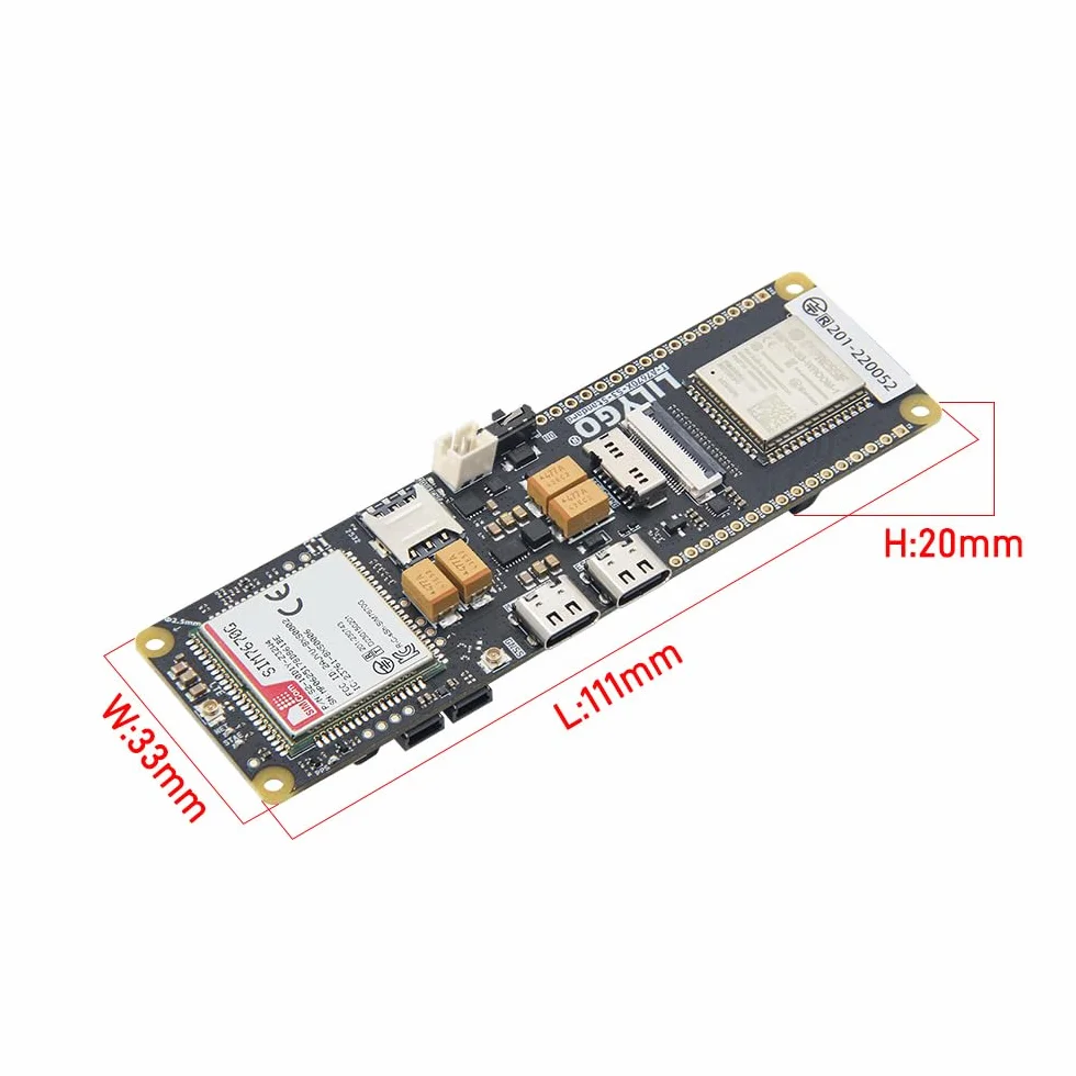 LILYGO T-SIM7670G-S3 ESP32-S3 4G LTE Bezprzewodowe urządzenia IoT z płytą rozwojową GPS