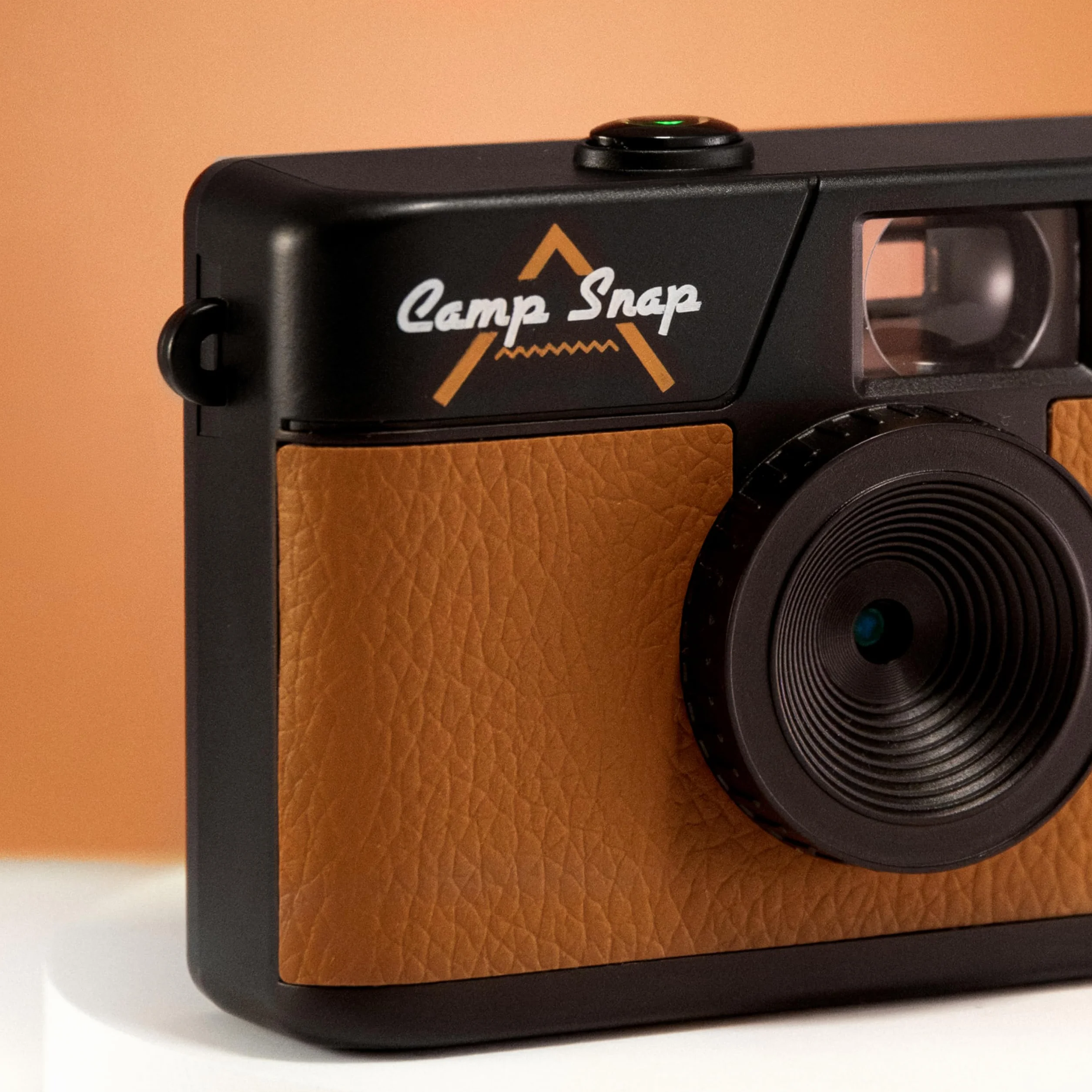 CampSnap Kompaktowy aparat cyfrowy bez wyświetlacza - pamięć na 2000 zdjęć - 10 m pikseli - akumulator - Vintage - brązowy