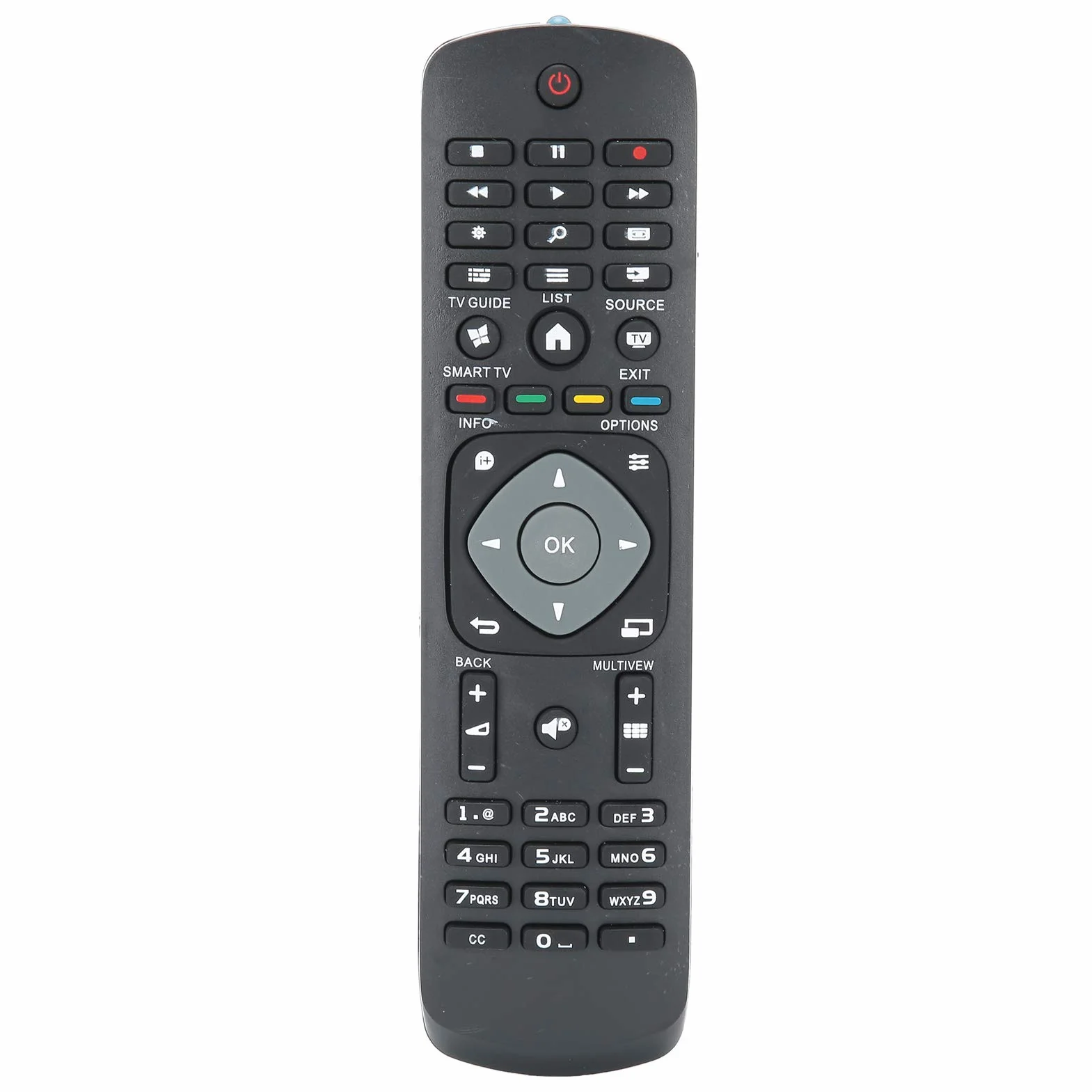 Uniwersalny Pilot Zdalnego Sterowania, Zamiennik do Telewizorów LCD LED z Dedykowanymi Klawiszami Nawigacyjnymi Menu Stabilna Praca