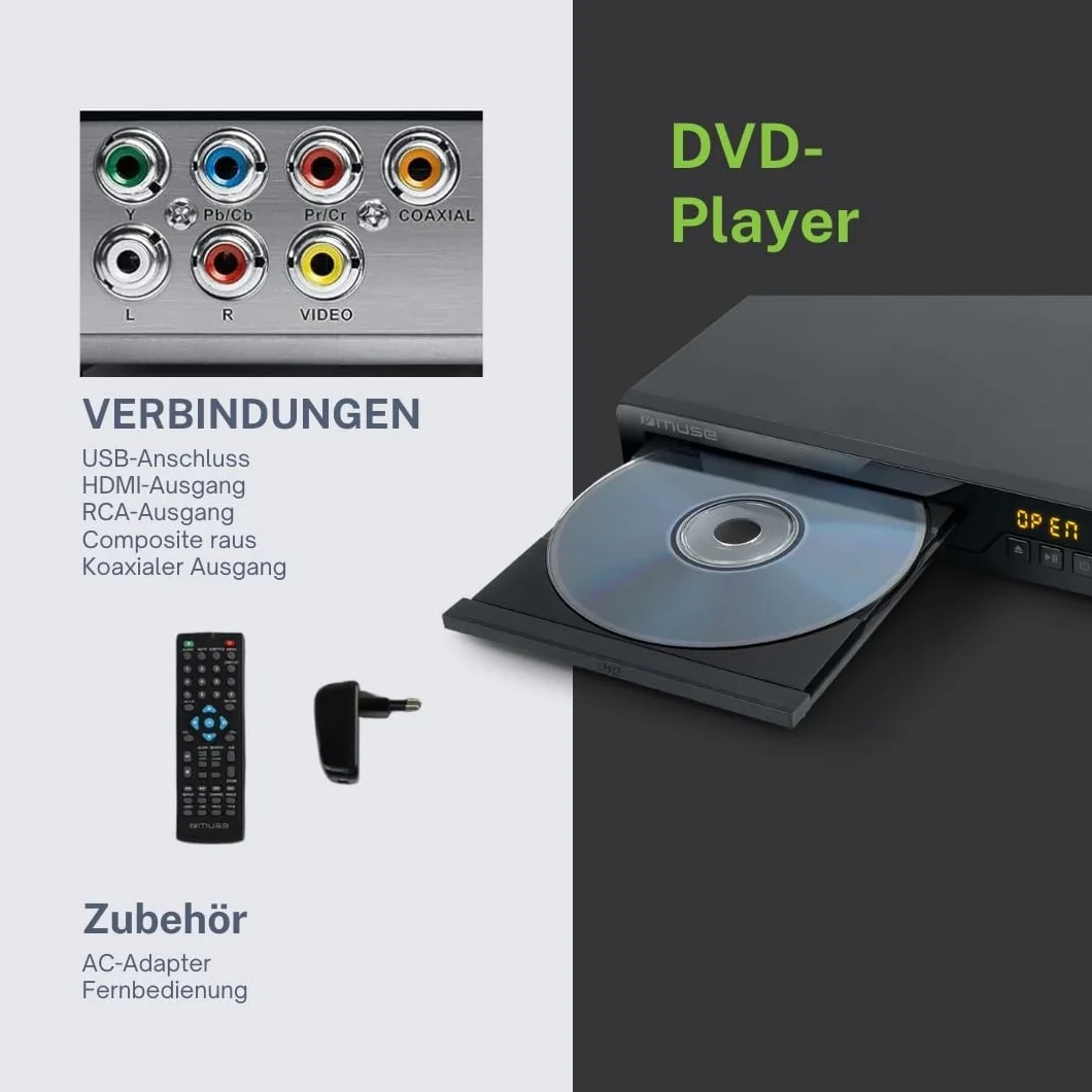 Kompaktowy odtwarzacz dvd Speler Muse HDMI