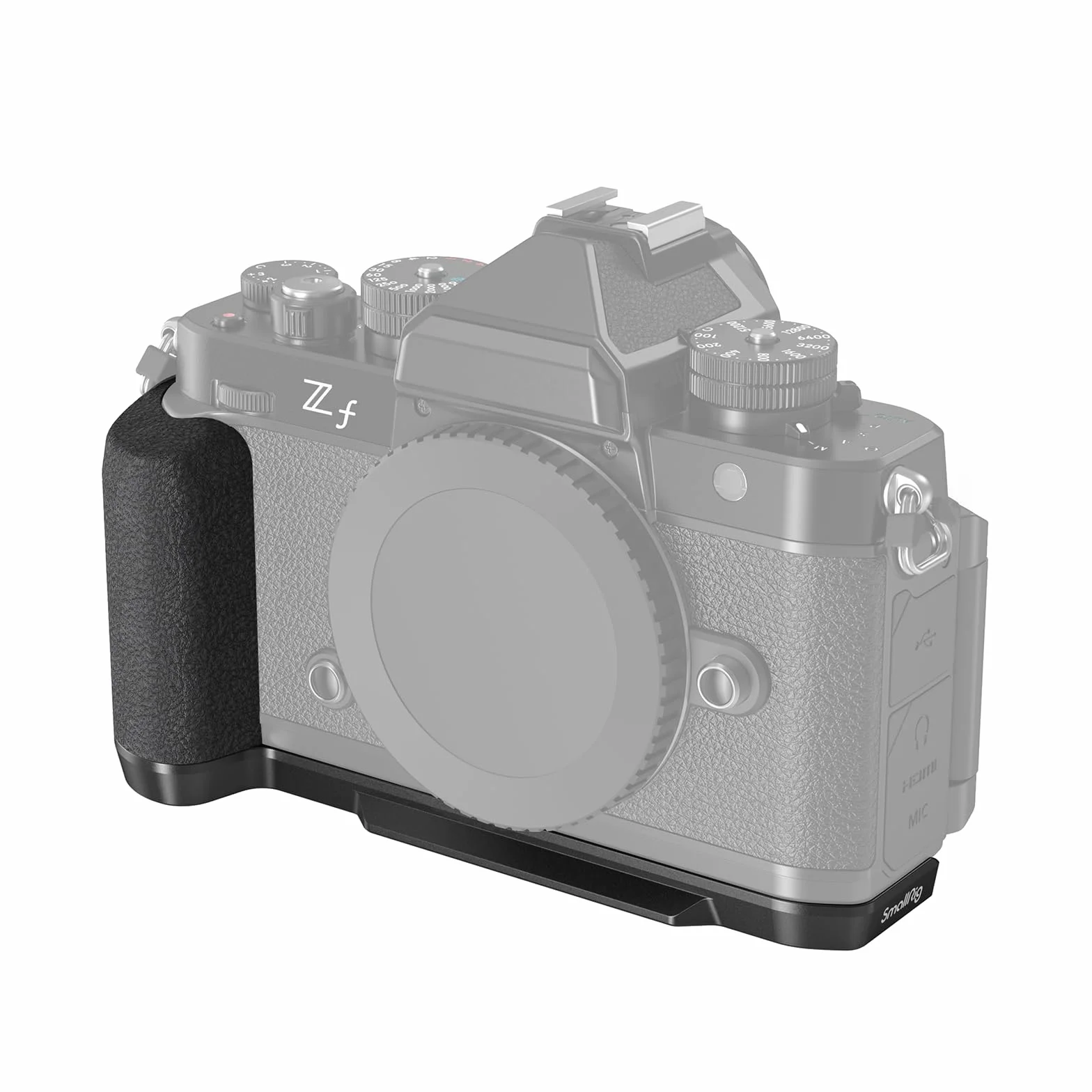 SMALLRIG Z f Handgrip L-Shape Grip dla Nikon Aparatu z Ergonomicznym Silikonowym Uchwytem, Wbudowaną Płytką Szybkiego Zwalniania dla Arca do Szybkiego Włączania Statywu/Fotografowania z Ręki - 4262