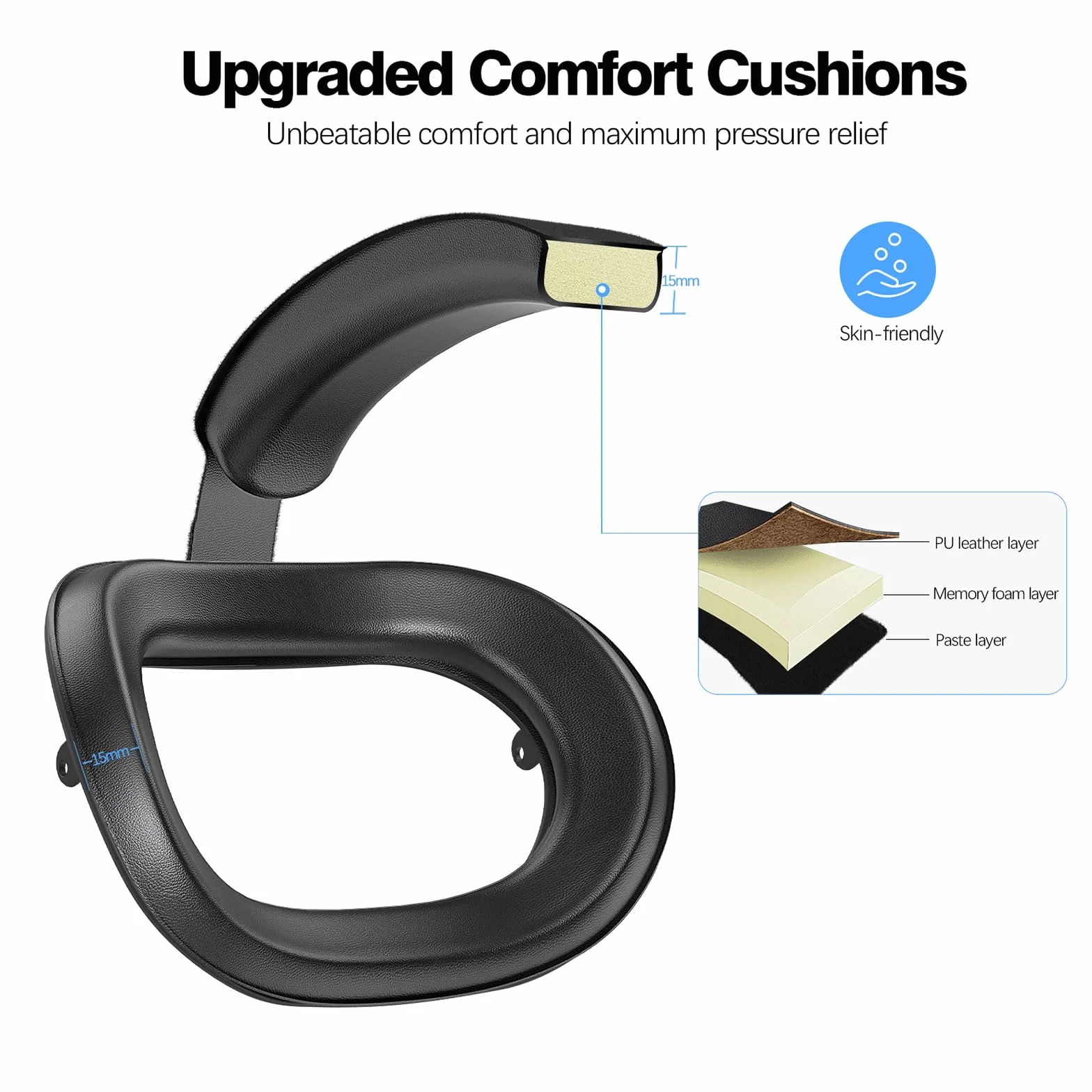 Opaska na głowę Meta Quest 3S, Komfortowy pasek Elite do Oculus Quest 3S, Regulowany lekki pasek VR zamiennik