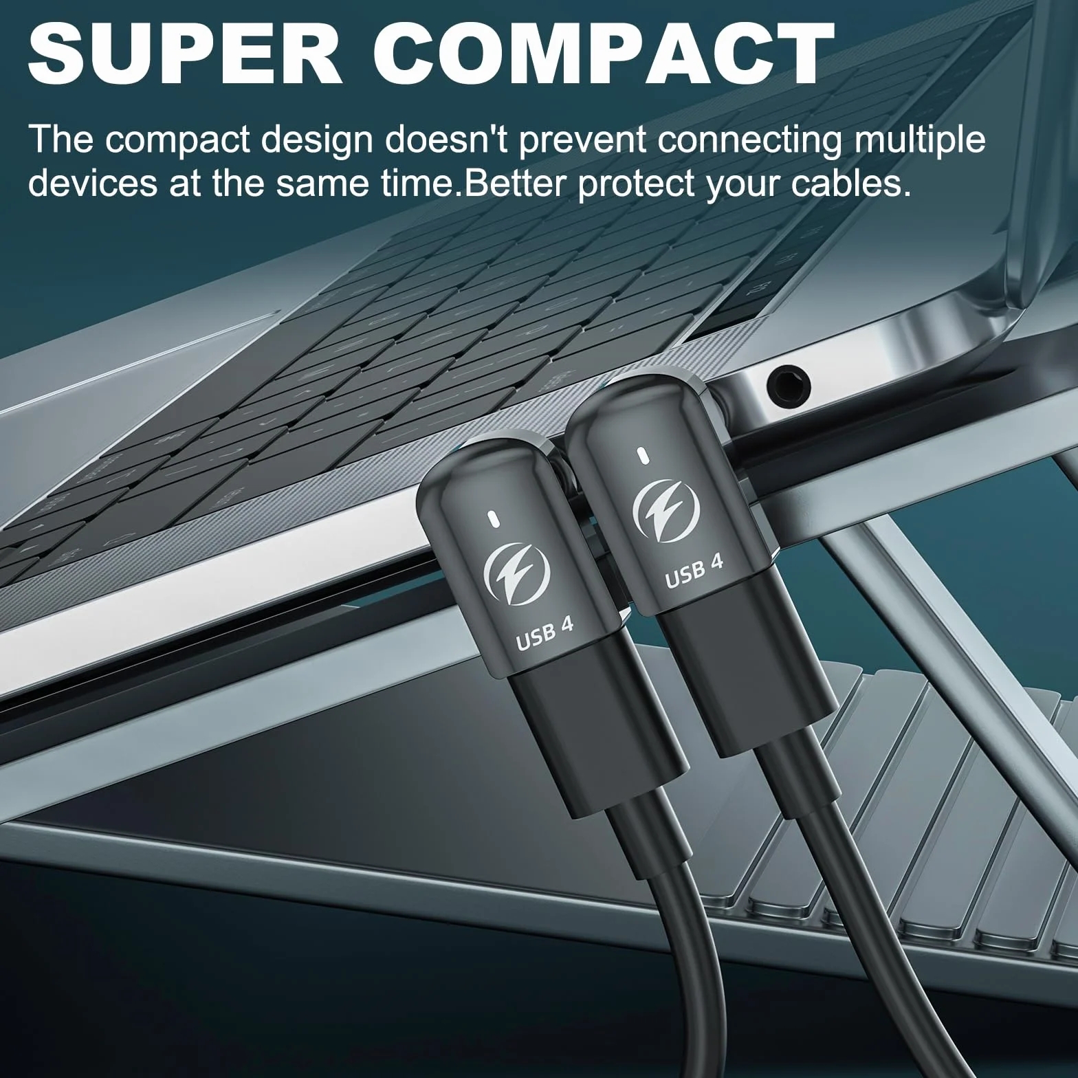 Magnetyczny adapter USB C 240 W, 2 sztuki, HanCenDa adapter magnetyczny USB C 24-biegunowy, szybkie ładowanie, USB 40 Gbit/s, transmisja danych 8K 60 Hz wideo do Thunderbolt 3/4, MacBook Pro/Air/ROG