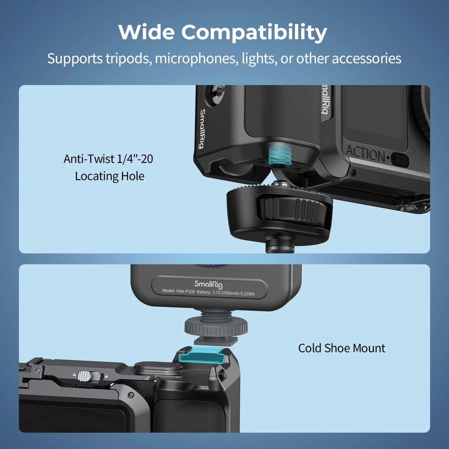 SMALLRIG Uchwyt do klatek SMALLRIG (ID 5888, 5887) dla DJI Osmo Action 6 6259
