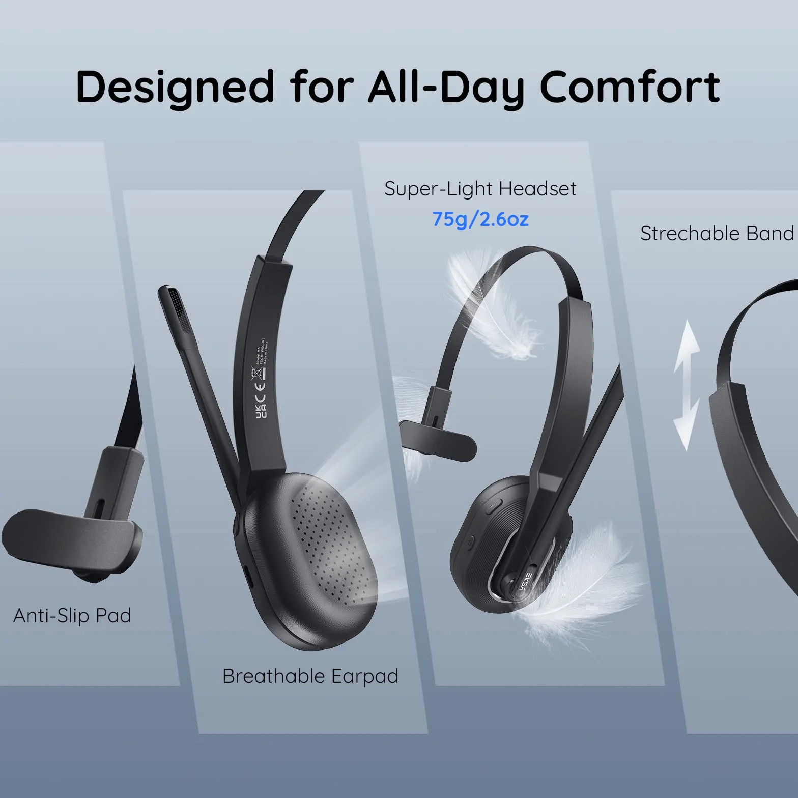 EKSA H1 Plus zestaw słuchawkowy Bluetooth