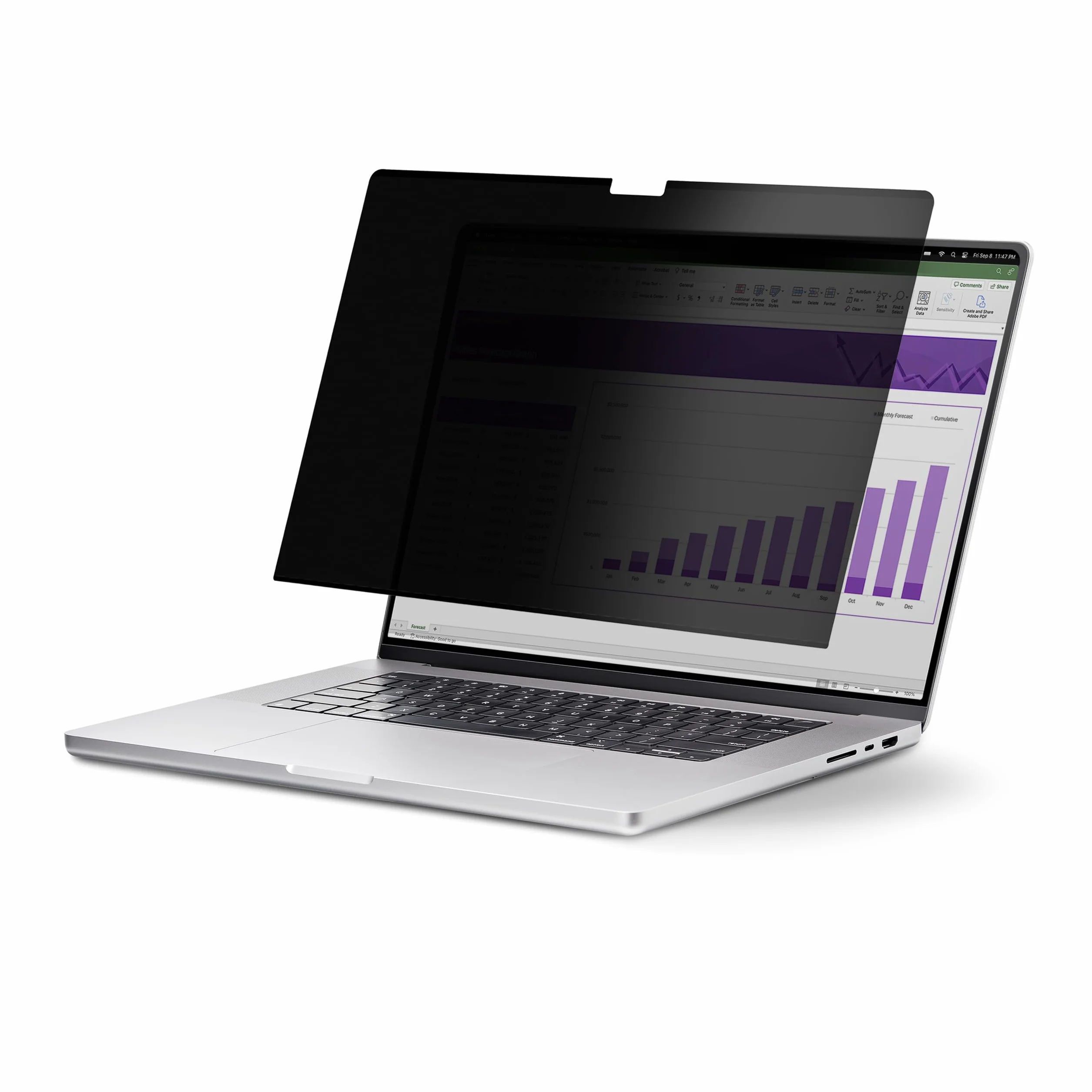 StarTech.com Filtr prywatności do MacBooka Pro 21/23 16", wymienny i odwracalny filtr antyrefleksyjny, magnetyczny ochraniacz ekranu z 51% redukcją niebieskiego światła