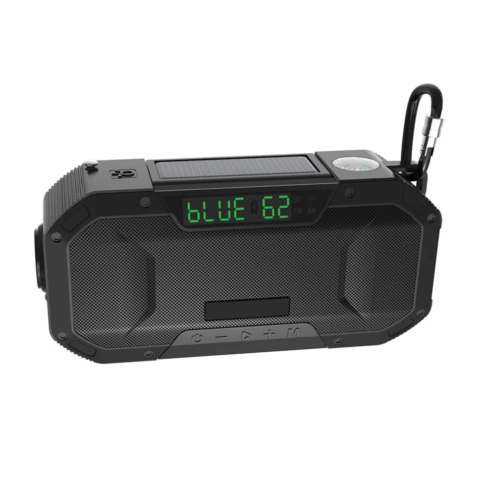 nd Up Solar R, korba ręczna i zasilany energią słoneczną DAB R th USB Ph Charr, solarna korba ręczna R th 5000 mAh zasilanie bateryjne, szmaragdowe zastosowanie do kamer, wędrówek