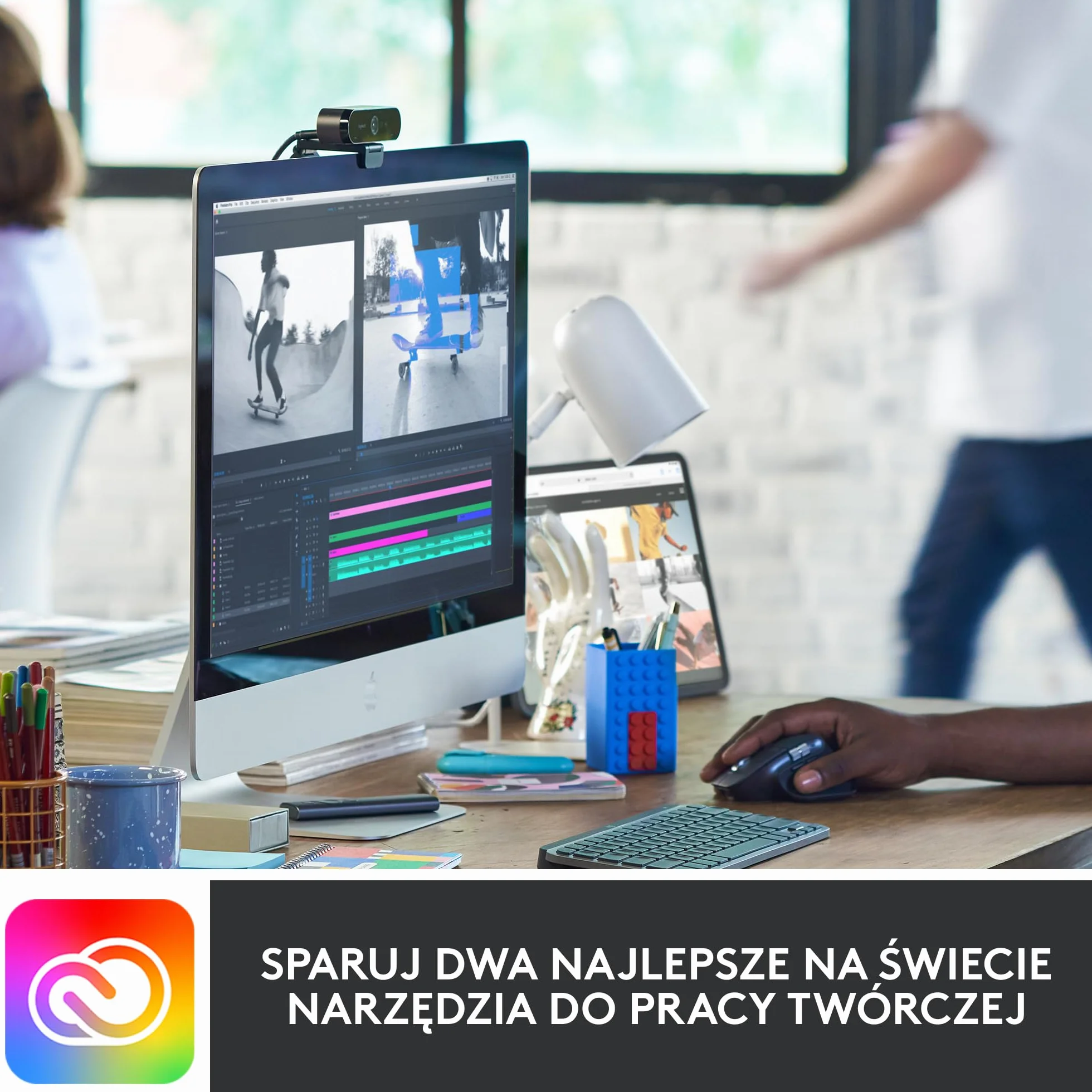 Logitech MX Keys Mini for Mac Mała klawiatura bezprzewodowa Bluetooth podświetlane klawisze USB-C Jasnoszary