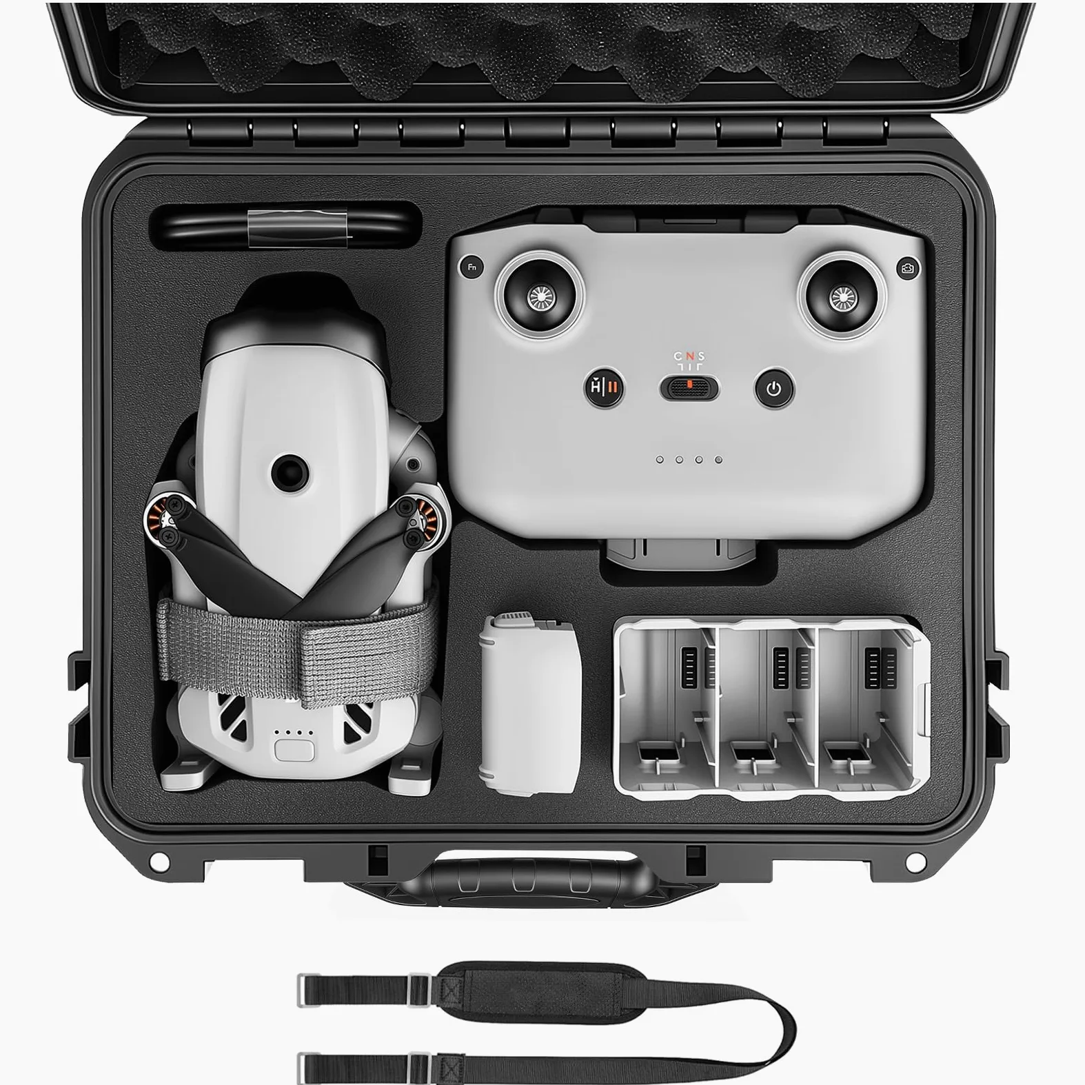 FPVtosky Twarde etui do Lito 1, futerał do DJI Lito 1, kompatybilny z RC-N3, baterią, koncentratorem ładowarki i innymi akcesoriami [TYLKO OBUDOW]