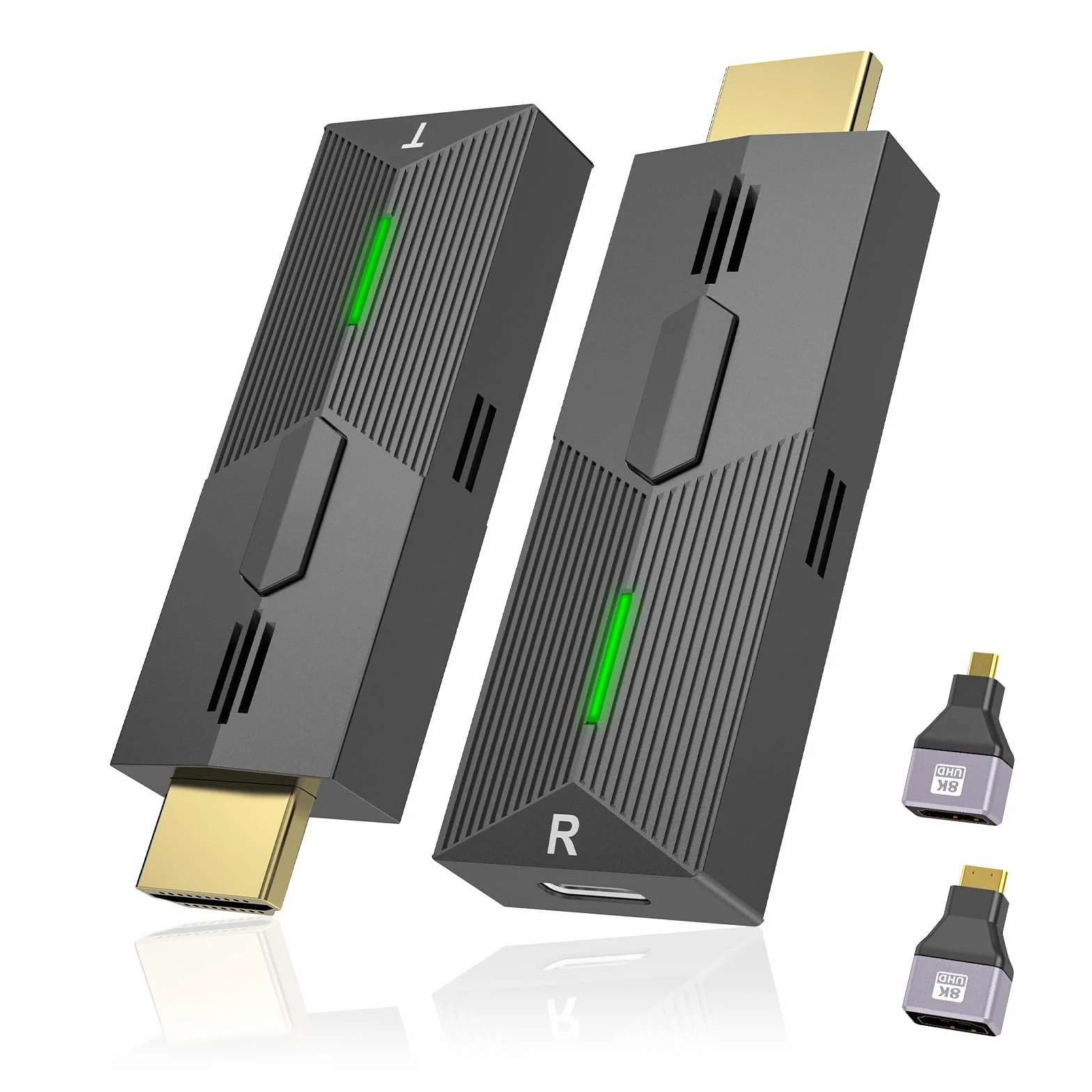 Bezprzewodowy nadajnik i odbiornik HDMI, 2,4 g/5G, HDMI, dekodowanie 4K, wyjście 1080p, Plug & Play, do strumieniowego przesyłania wideo i audio z laptopa/PC/TV Box do monitora/telewizora/projektora