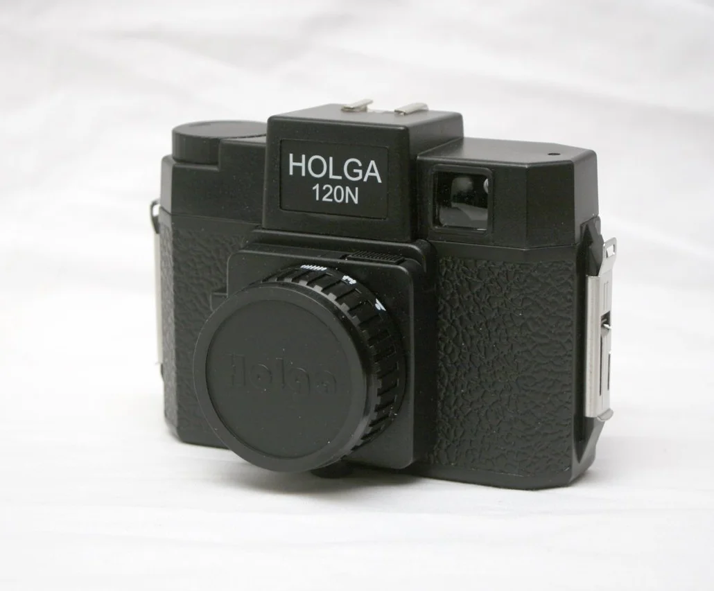 Holga 120N średnioformatowa kamera z tworzywa sztucznego obiektyw czarny korpus