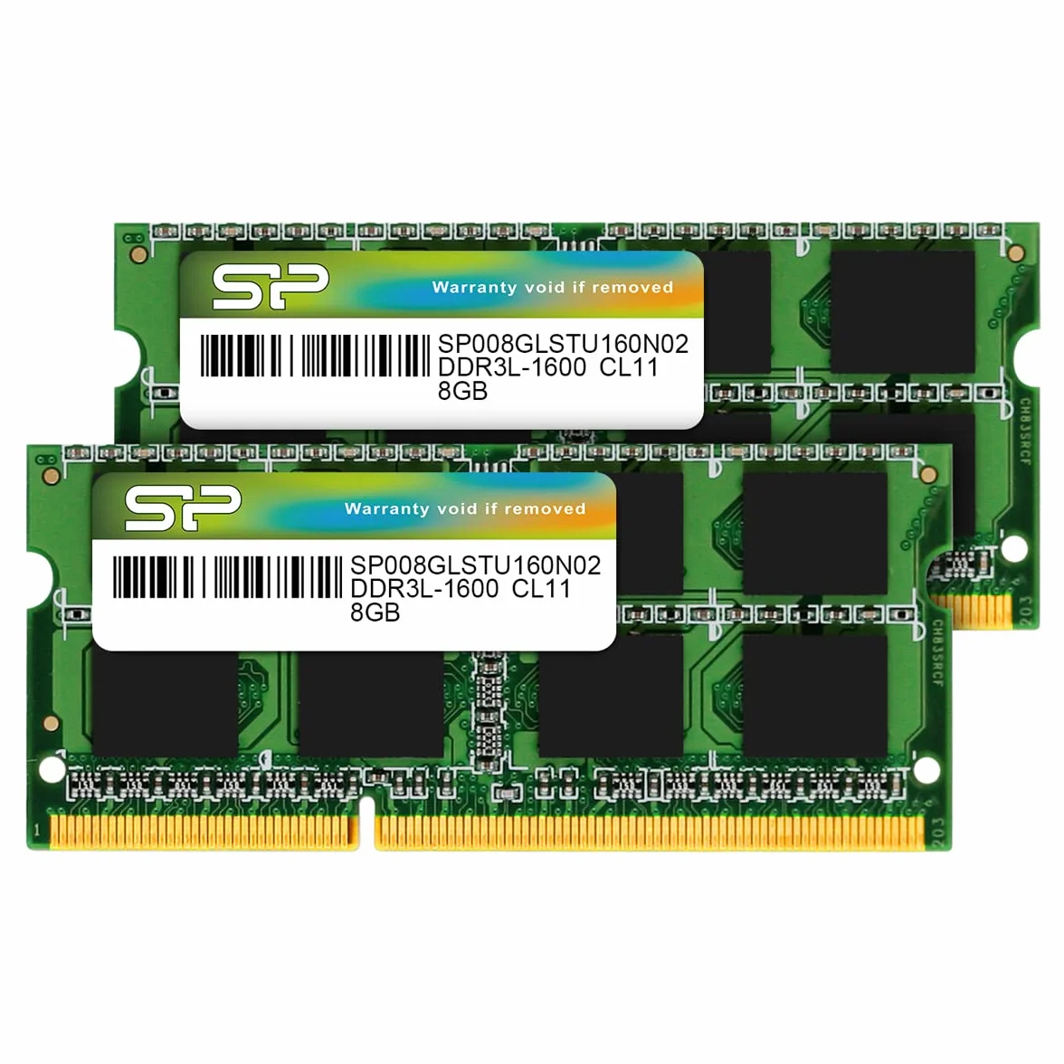 Silicon Power 16 GB (2 x 8 GB) DDR3 1600 MHz (PC3 12800) 240-pinowy moduł pamięci do laptopa CL11 1,35 V SODIMM - niskie napięcie i oszczędność energii