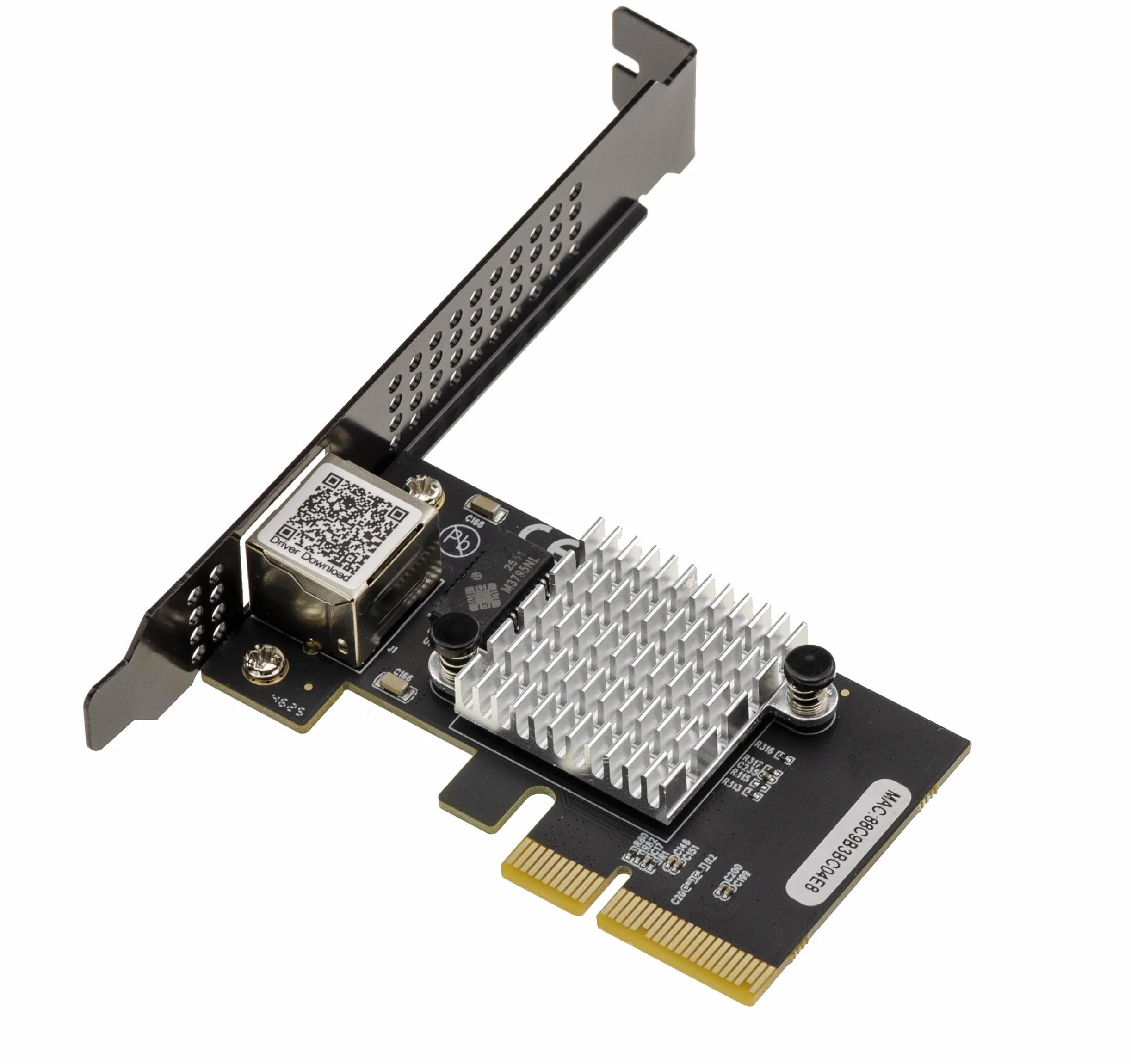 KALEA-INFORMATIQUE Karta kontrolera sieciowego PCIe x4 Gen 4.0 10 Gigabit Ethernet, kompatybilna z 1G, 2.5G, 5G, 10G, złącze RJ45, chipset Realtek RTL8127, kompatybilna wstecznie z Gen 3.0