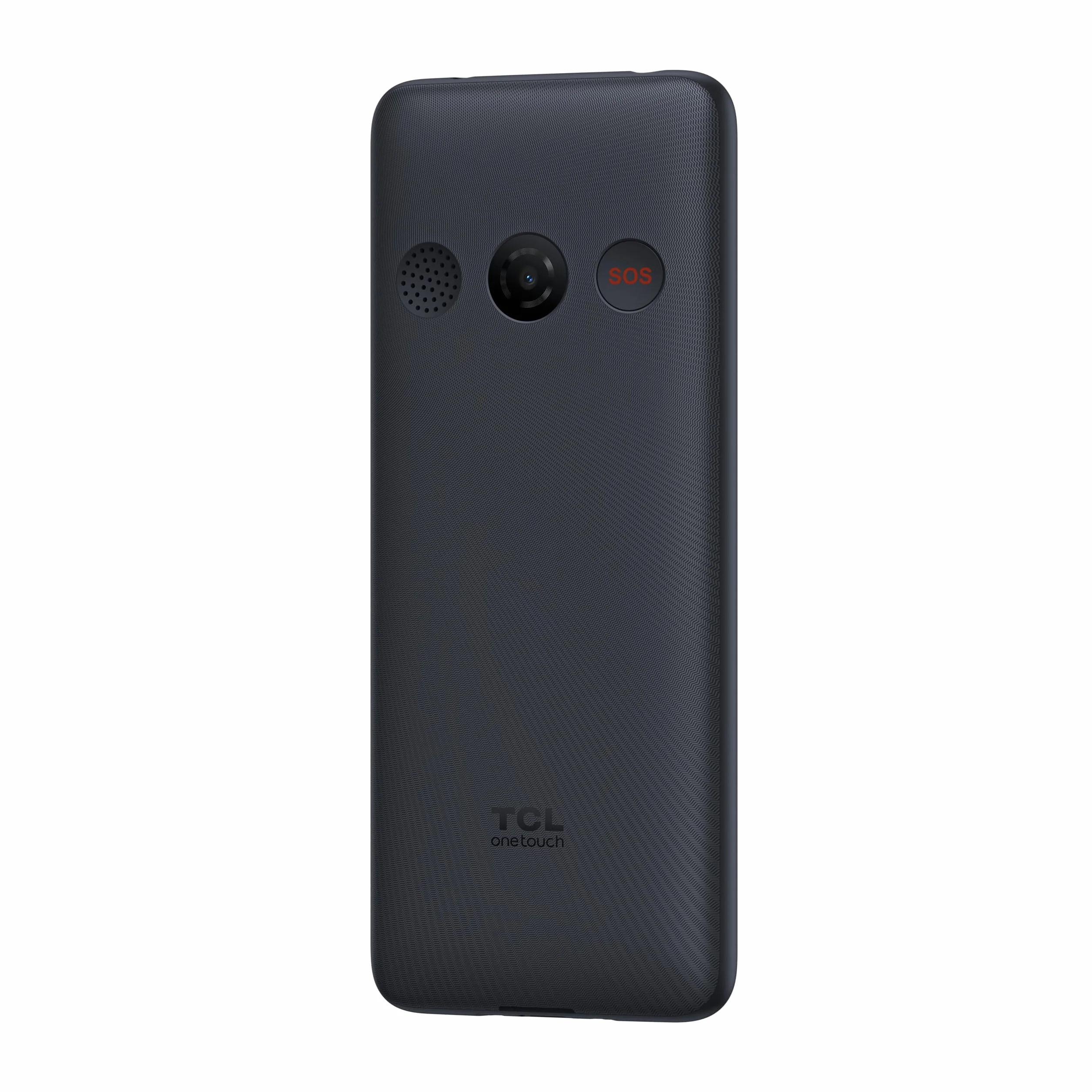 TCL Onetouch 4022s Ekran 2.8" Łatwy w użyciu telefon komórkowy, duże klawisze, dla osób starszych. Podstawa ładowarki, aparat, Bluetooth, latarka, przycisk SOS, rejestrator, szary [Wersja ES/PT]