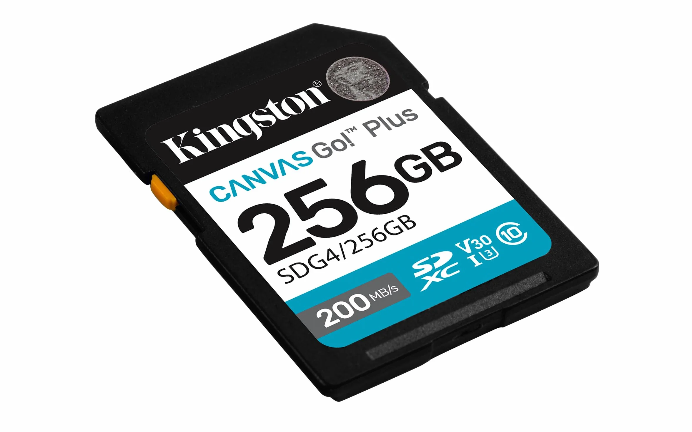 Kingston Canvas Go Plus SDXC karta pamięci Gen4 200 MB/s C10 UHS-I U3 V30 256 GB-SDG4/256 GB