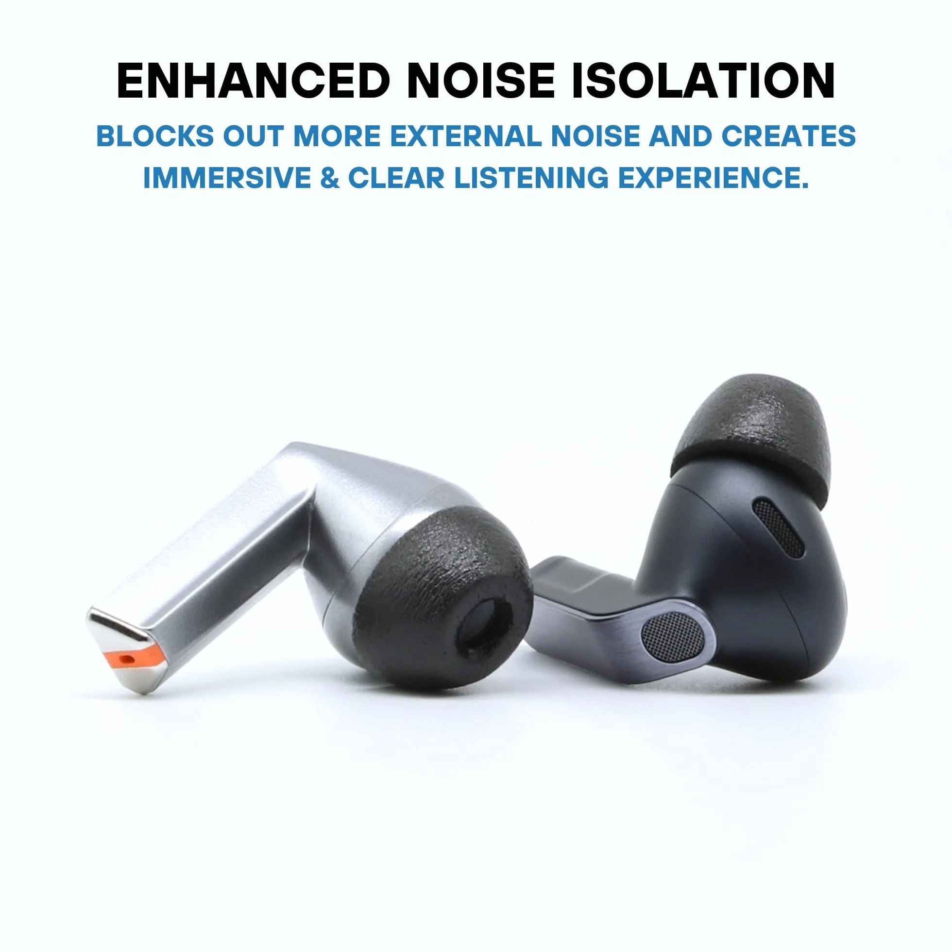 Comply TrueGrip MAX | Premium Memory Foam Replacement Earbud Tips for Samsung Galaxy Buds3 Pro | Long Lasting Comfort, MAX Durability, Secure Fit, Superior Noise Isolation| Black (Medium) (3 Pairs)