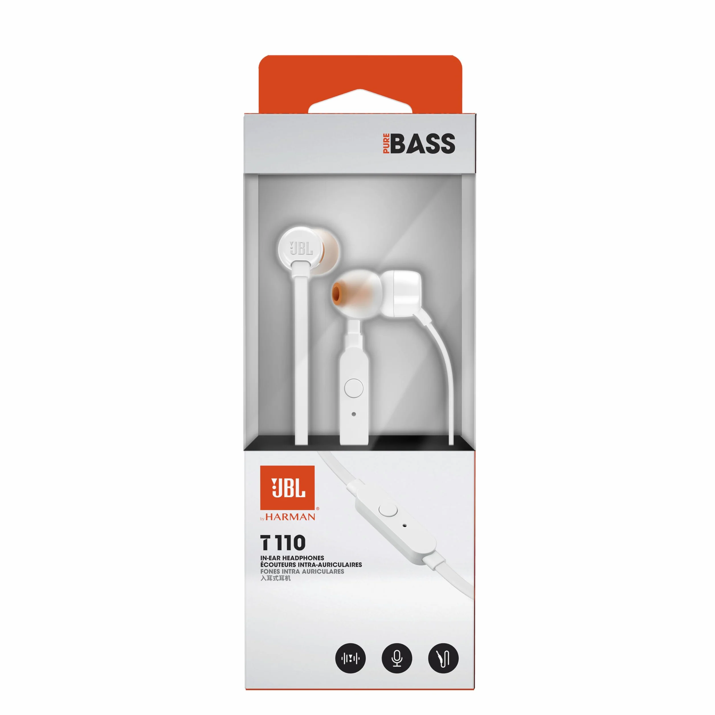 Jbl Jbl Tune 110 JBLT110WHT Słuchawki, Biały