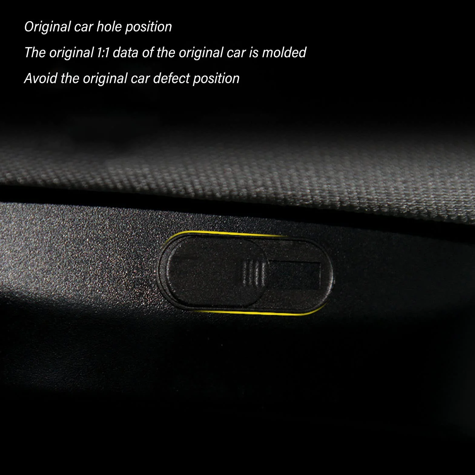 Car Camera Camera Cover, Ultra Cienka pokrywka kamery internetowej do laptopa, szkiełko z kamery laptopa, cienka czarna kamera ABS Blocker Cover Camera Wymienca