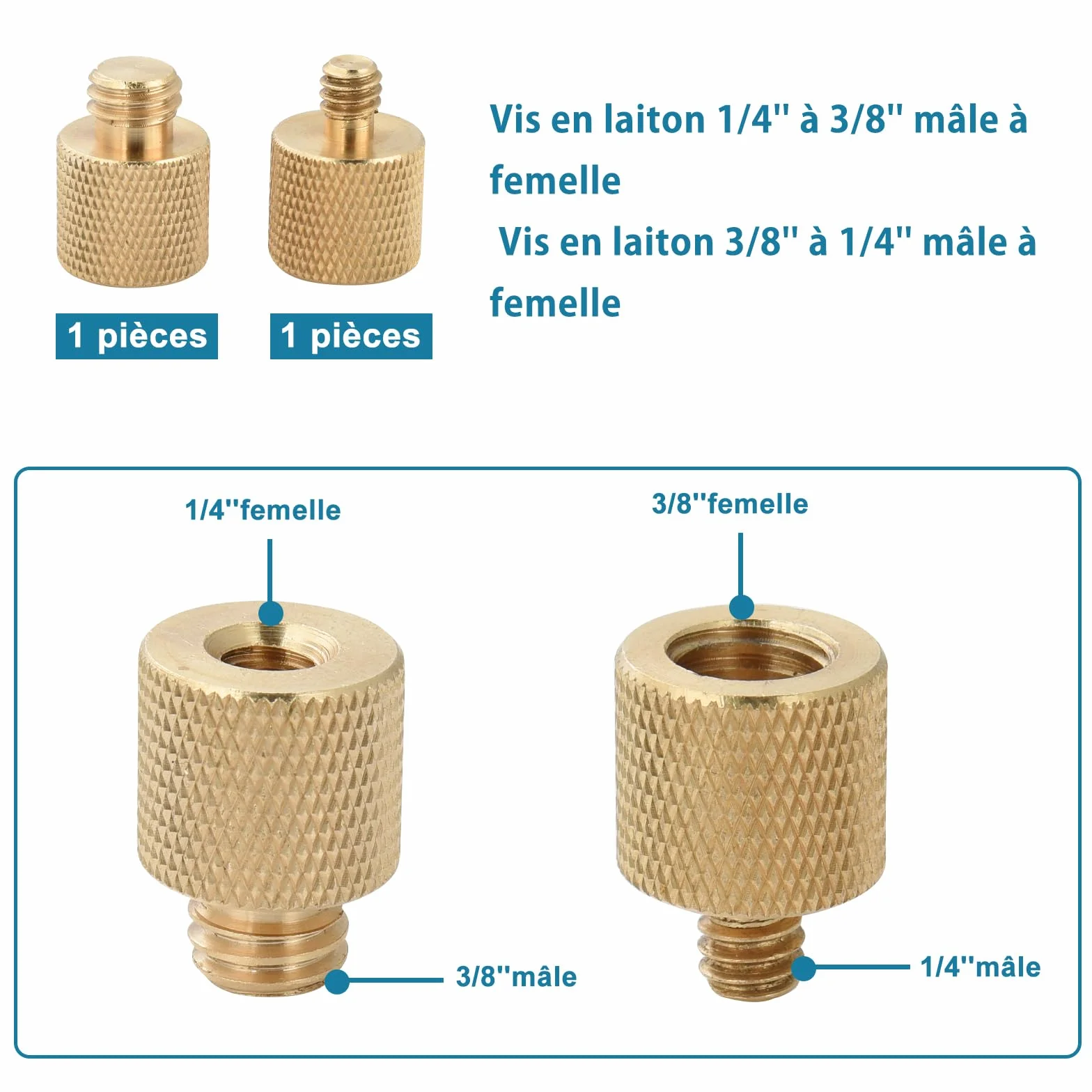 UTEBIT Śruba do aparatu 1/4 do 3/8 adapter adapter gwintowy zestaw, 26 szt. śruby mocujące czop aparatu, śruba statywu kompatybilna z magicznym ramieniem, zaciskiem kraba, głowicą kulową, monopod