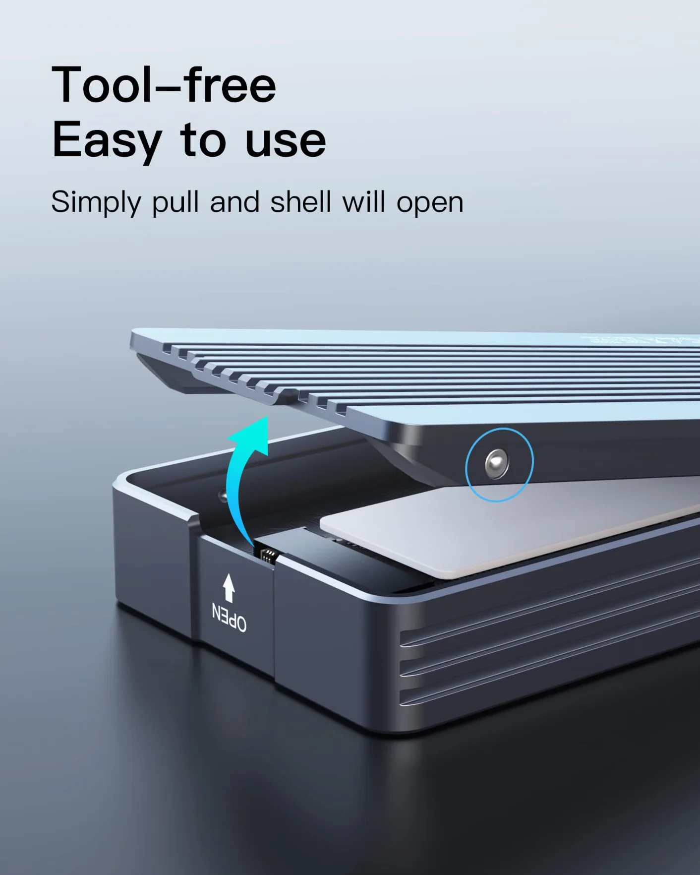 Inateck M.2 NVMe obudowa dysku SSD aluminiowa USB 4.0 Thunderbolt 4 40 Gbps 2230/2242/2260/2280 M-Key FE2028