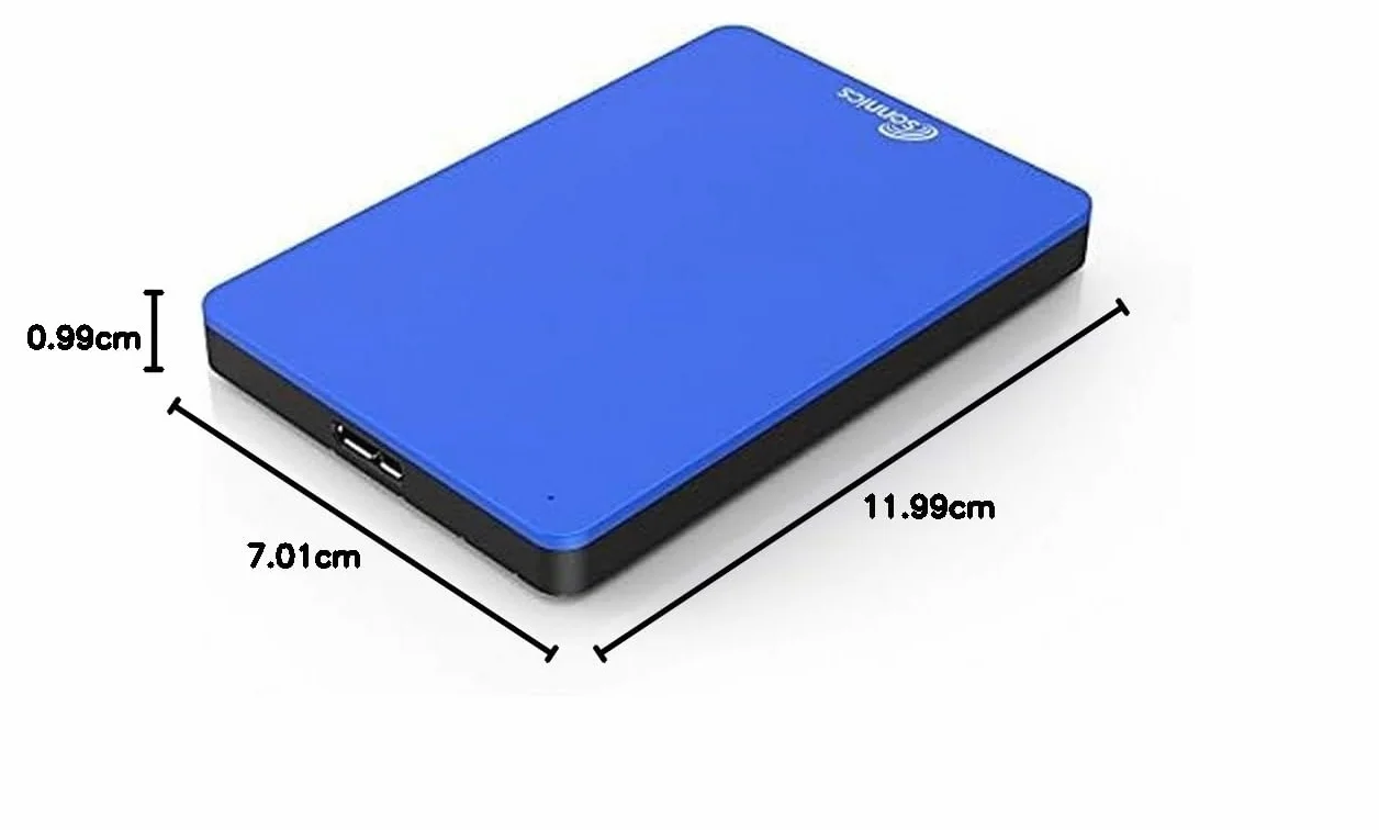 Sonnics 1TB USB 3.0 Zewnętrzne Przenośny Dysk Twardy dla Okna PC, Mac, PS4 PS5, XBOX One, Niebieski