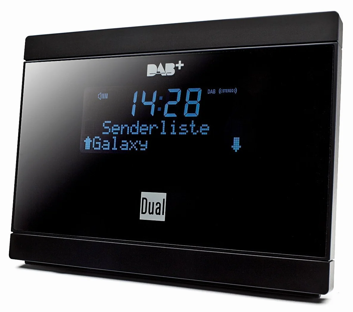 Dual DAB 2 A cyfrowy adapter radiowy z pilotem zdalnego sterowania (wyświetlacz LCD, tuner DAB(+)/UKW, funkcja alarmu), kolor czarny
