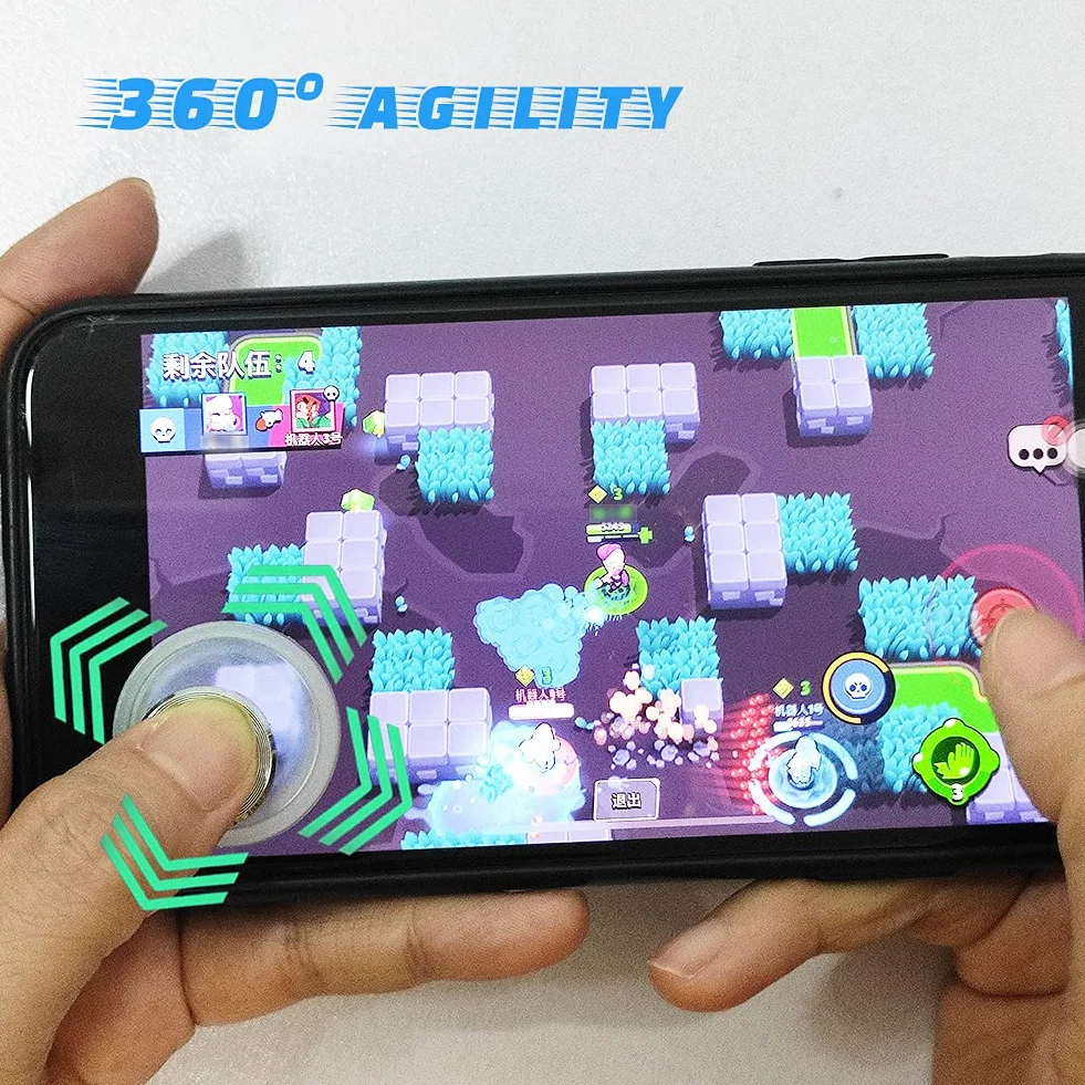 Ozkak mini joystick do telefonu komórkowego kontroler do gier uniwersalny 360 stopni dla smartfonów z systemem Android iOS tablet PC z ekranem dotykowym
