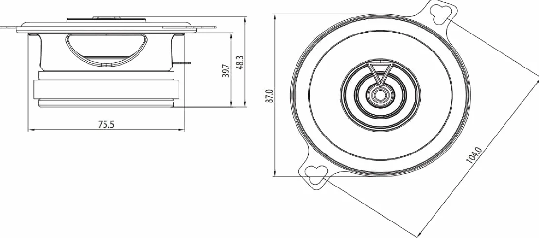 JBL Club 322F 2-drożny zestaw głośników samochodowych, 75 W, Pro Sound Car Audio Box, 3,5 cala