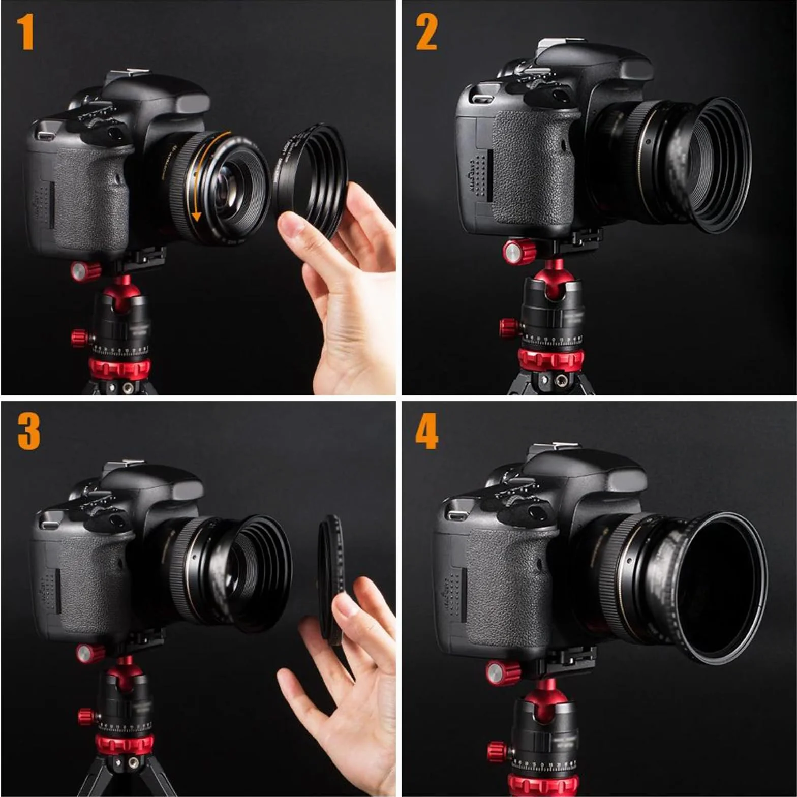 Adapter filtra do aparatu, zestaw pierścieni, metalowy pierścień do obiektywu aparatu, adapter filtra fotograficznego, adapter obiektywu z metalu, adapter do obiektywu, pierścienie redukcyjne,